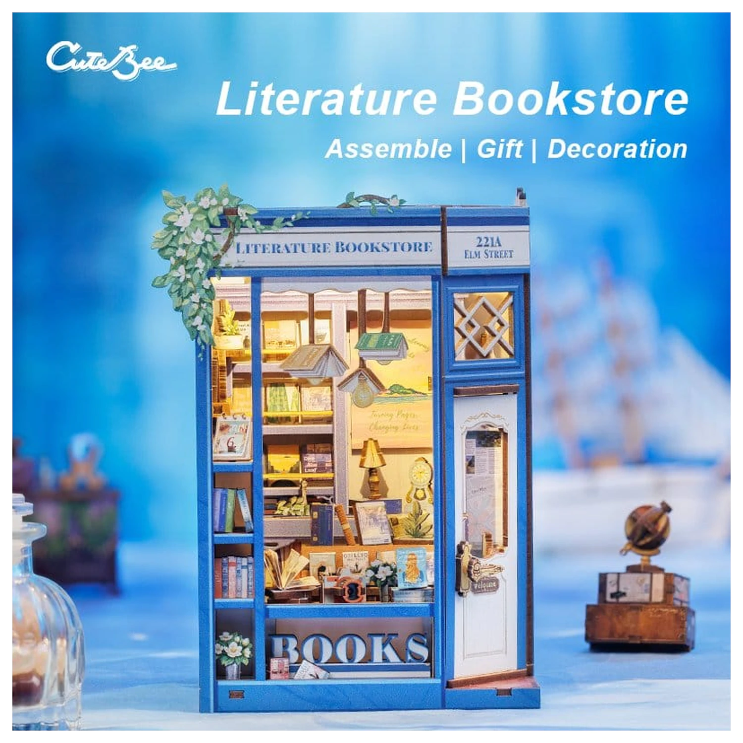 Book Nook Literature Bookstore 17 x 12 cm     product photo