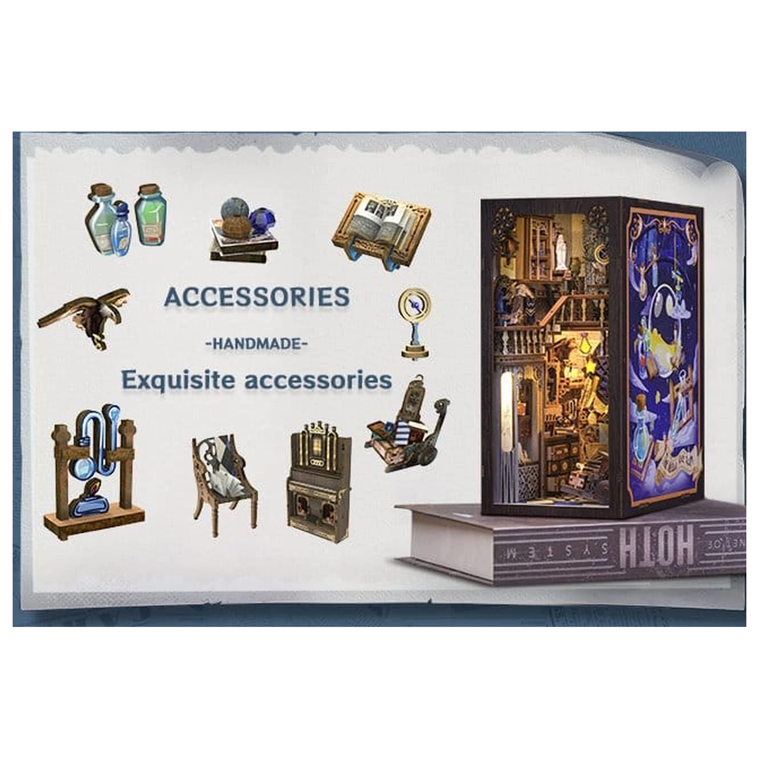 Book Nook Nebula Common Room 23 x 11 cm   product photo