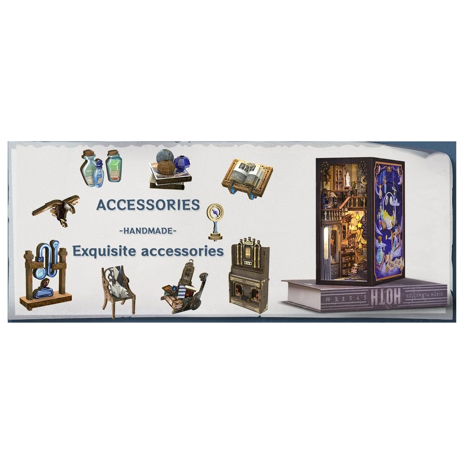 Book Nook Nebula Common Room 23 x 11 cm   product photo