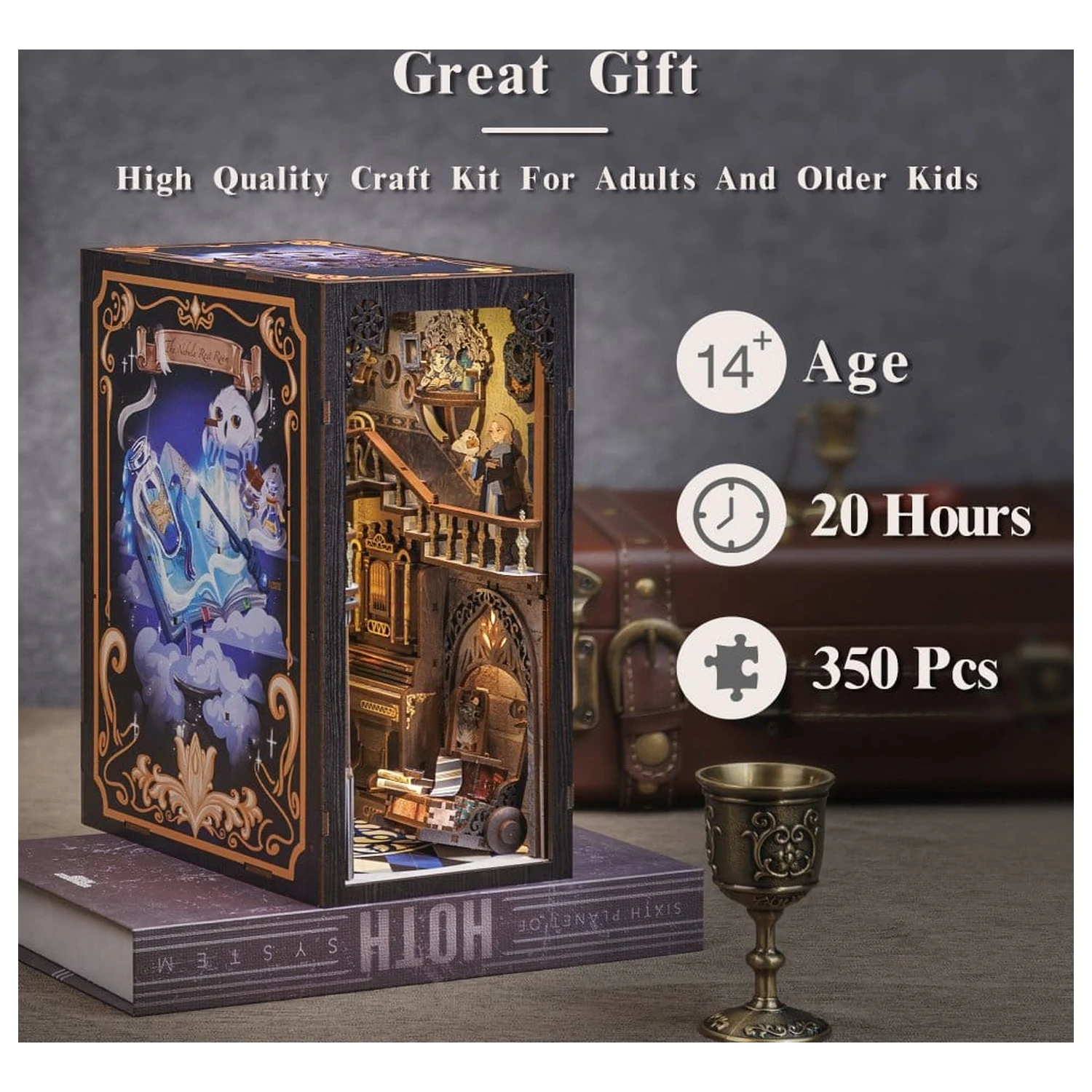 Book Nook Nebula Common Room 23 x 11 cm   product photo