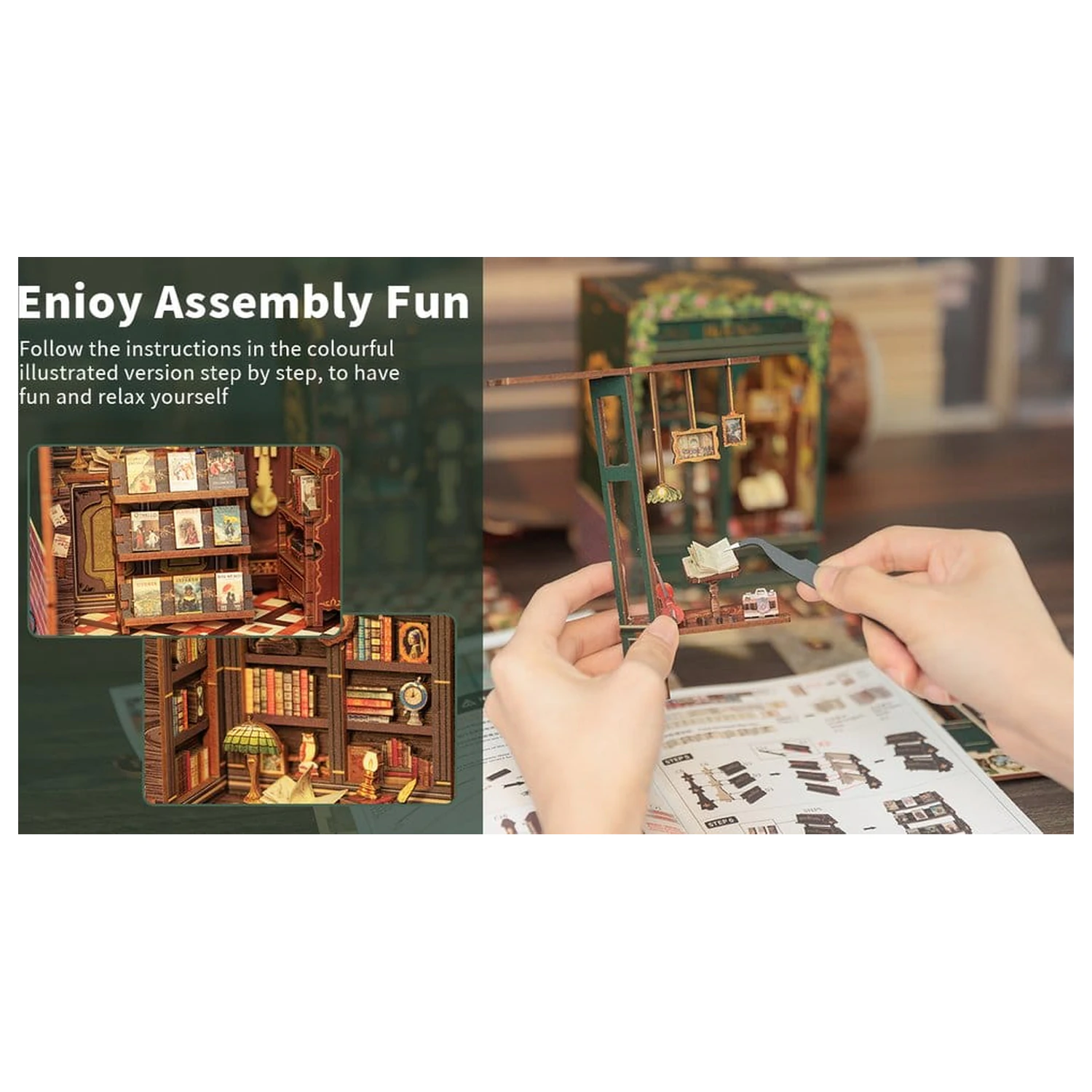 Book Nook Owl Bookstore 17 x 12 cm   product photo