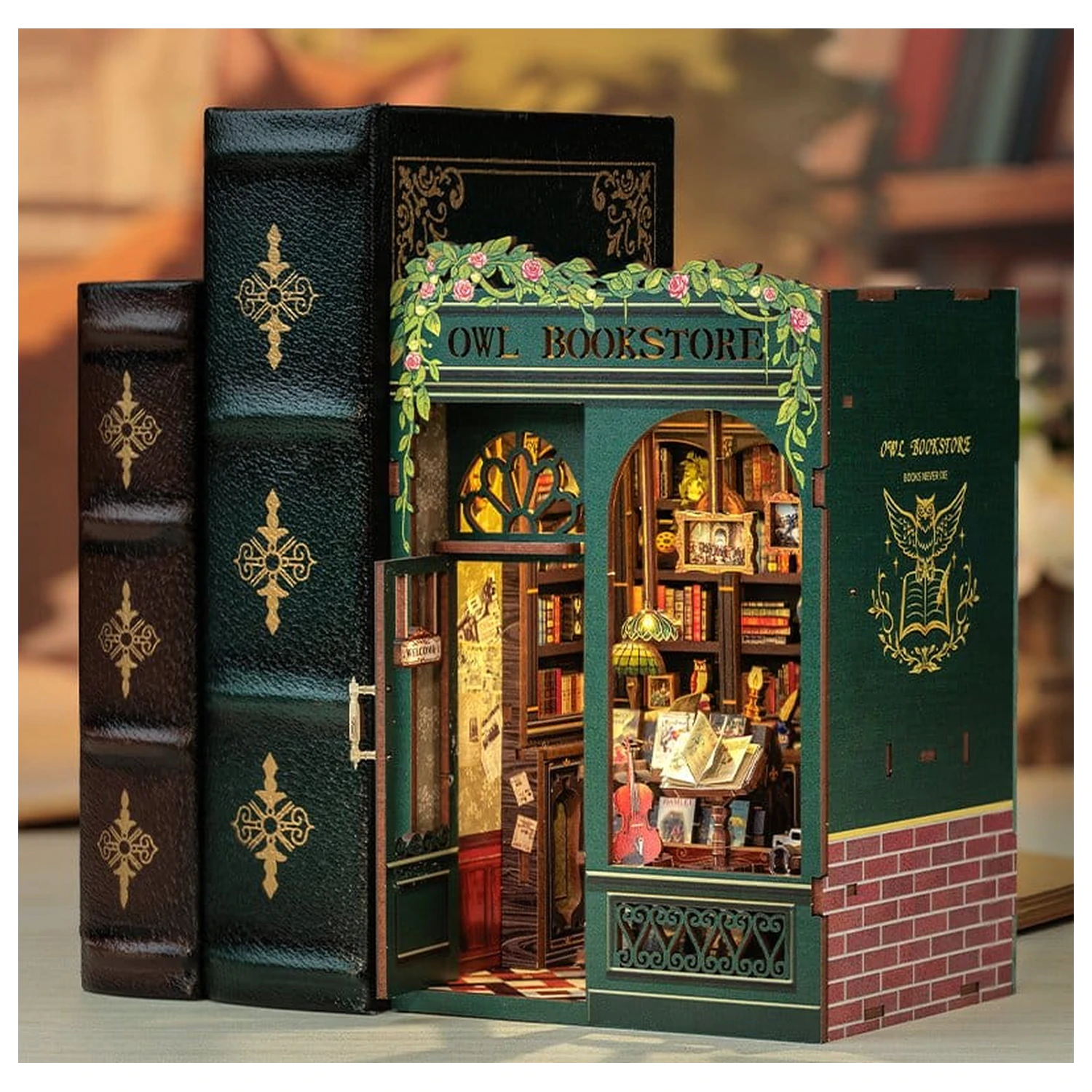 Book Nook Owl Bookstore 17 x 12 cm   product photo