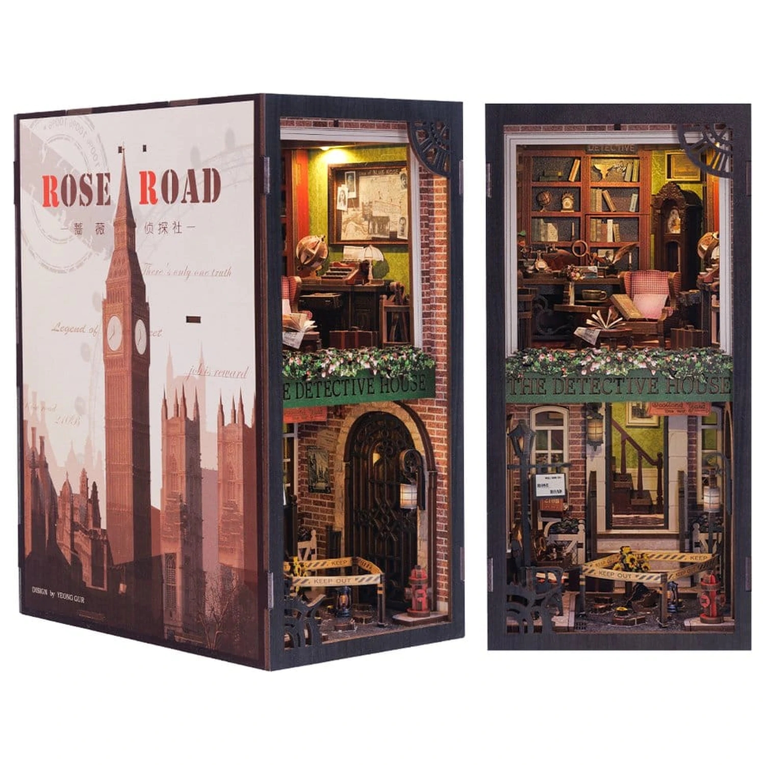 Book Nook Rose Detective Agency 23 x 11 cm   product photo