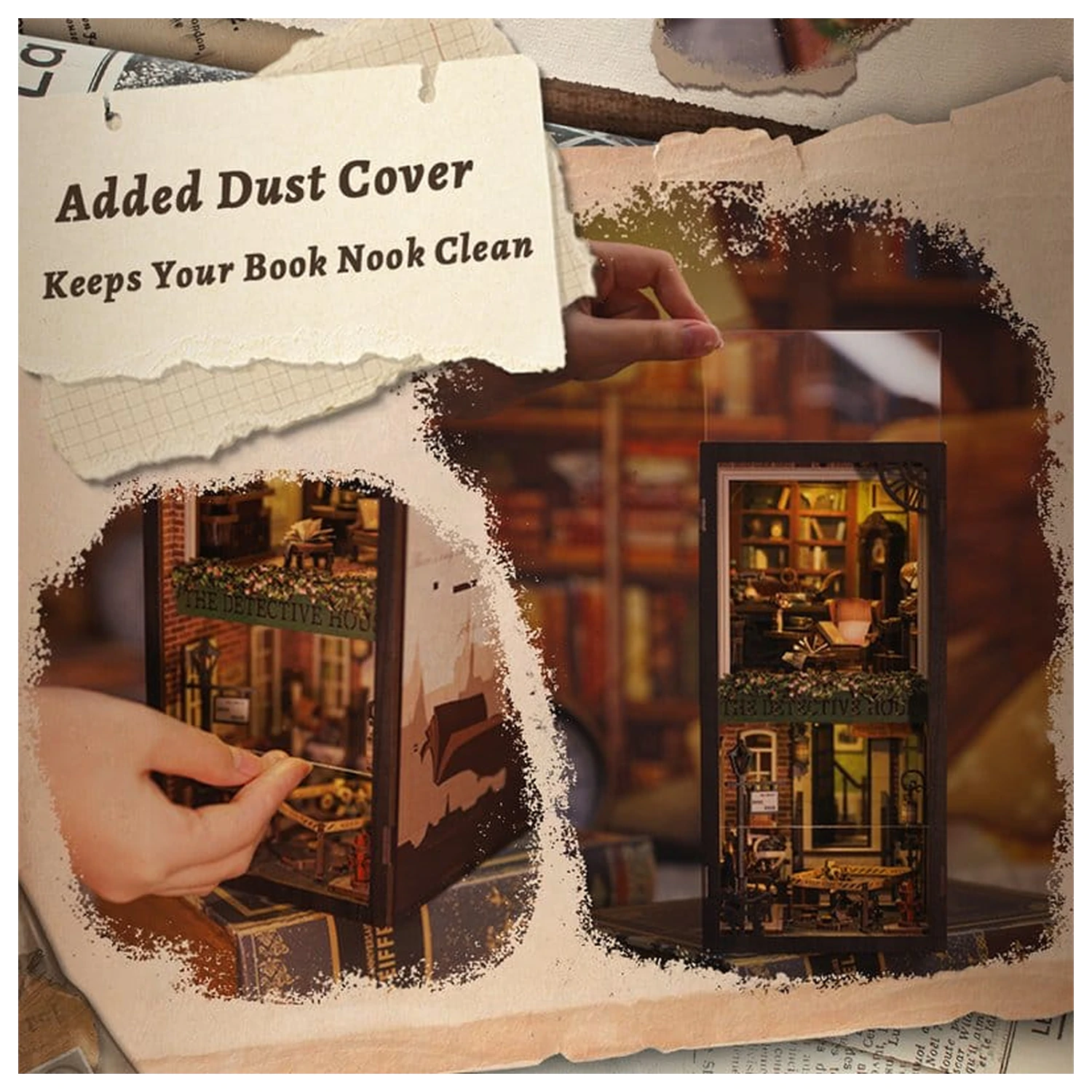 Book Nook Rose Detective Agency 23 x 11 cm   product photo