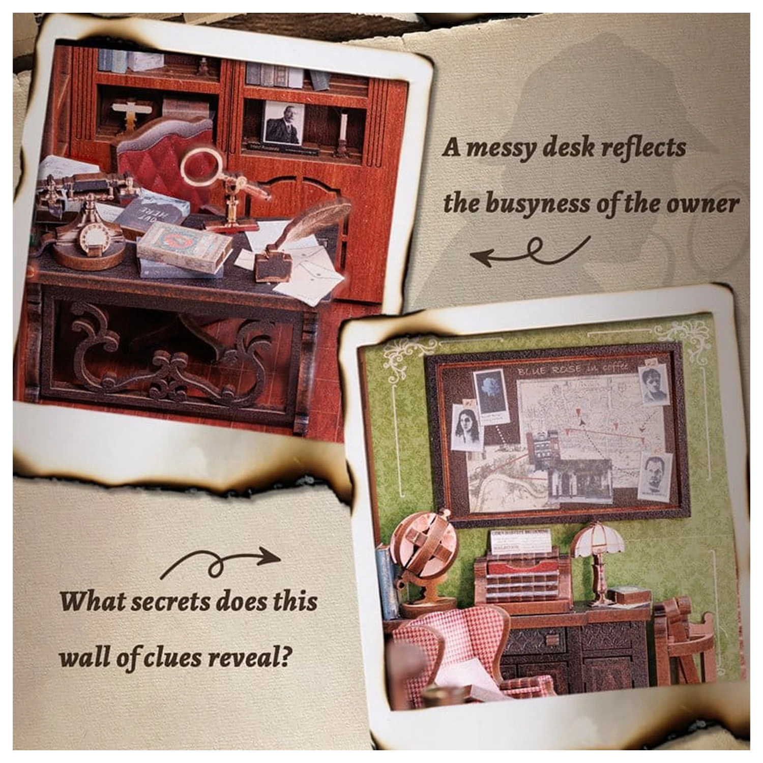 Book Nook Rose Detective Agency 23 x 11 cm   product photo