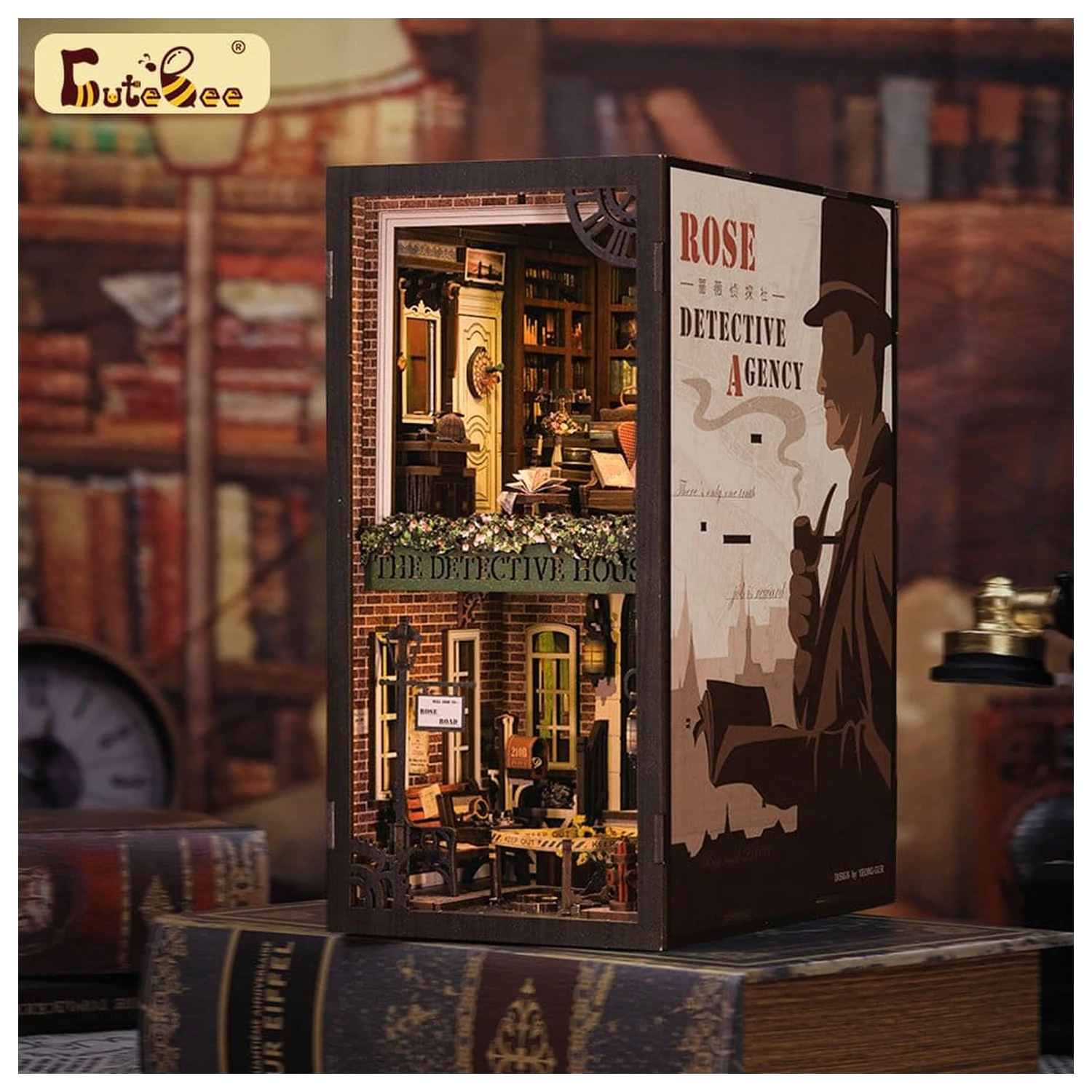 Book Nook Rose Detective Agency 23 x 11 cm   product photo