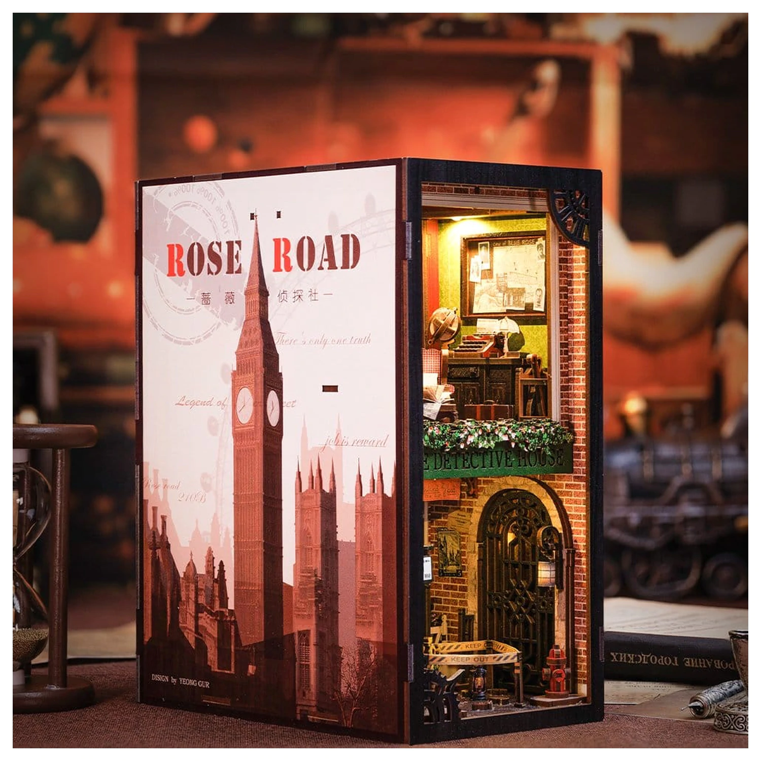 Book Nook Rose Detective Agency 23 x 11 cm   product photo