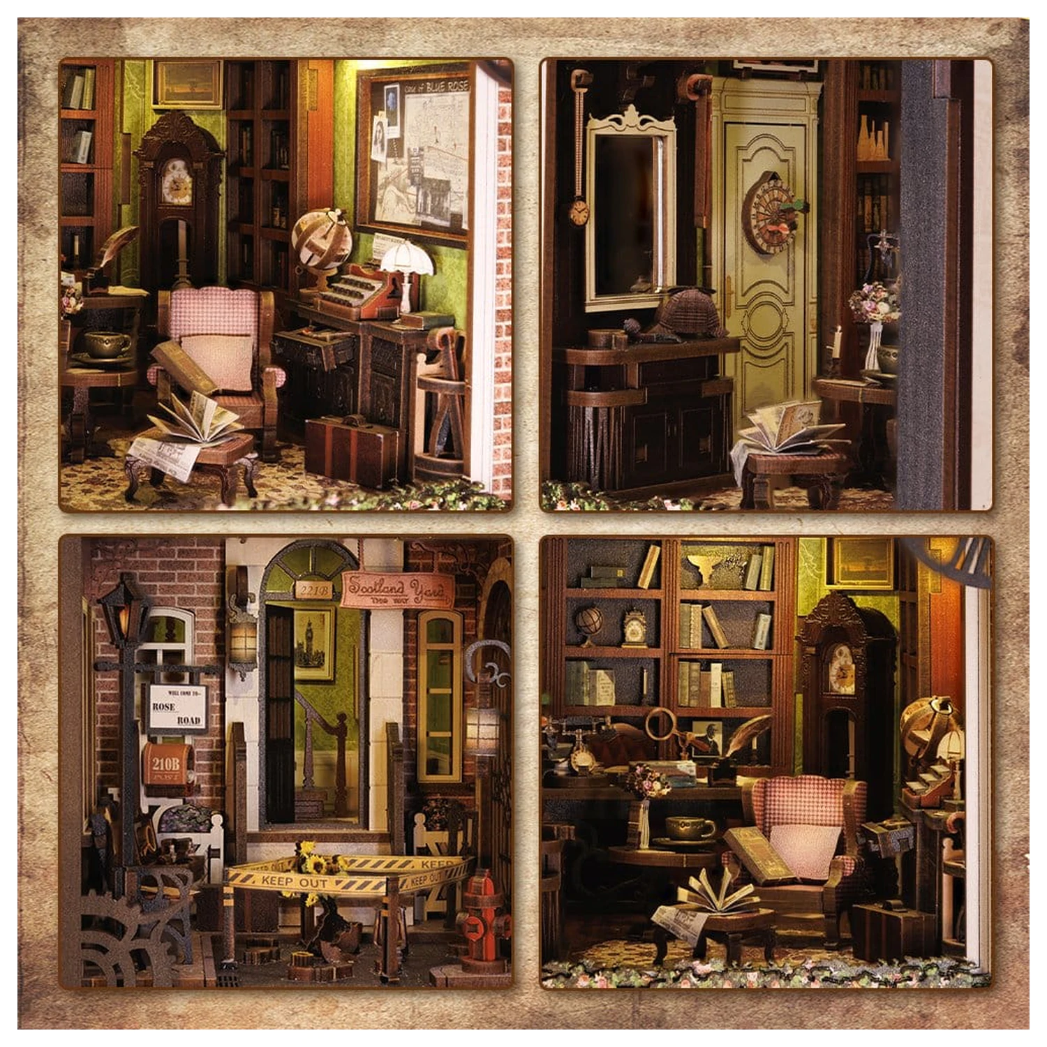 Book Nook Rose Detective Agency 23 x 11 cm   product photo