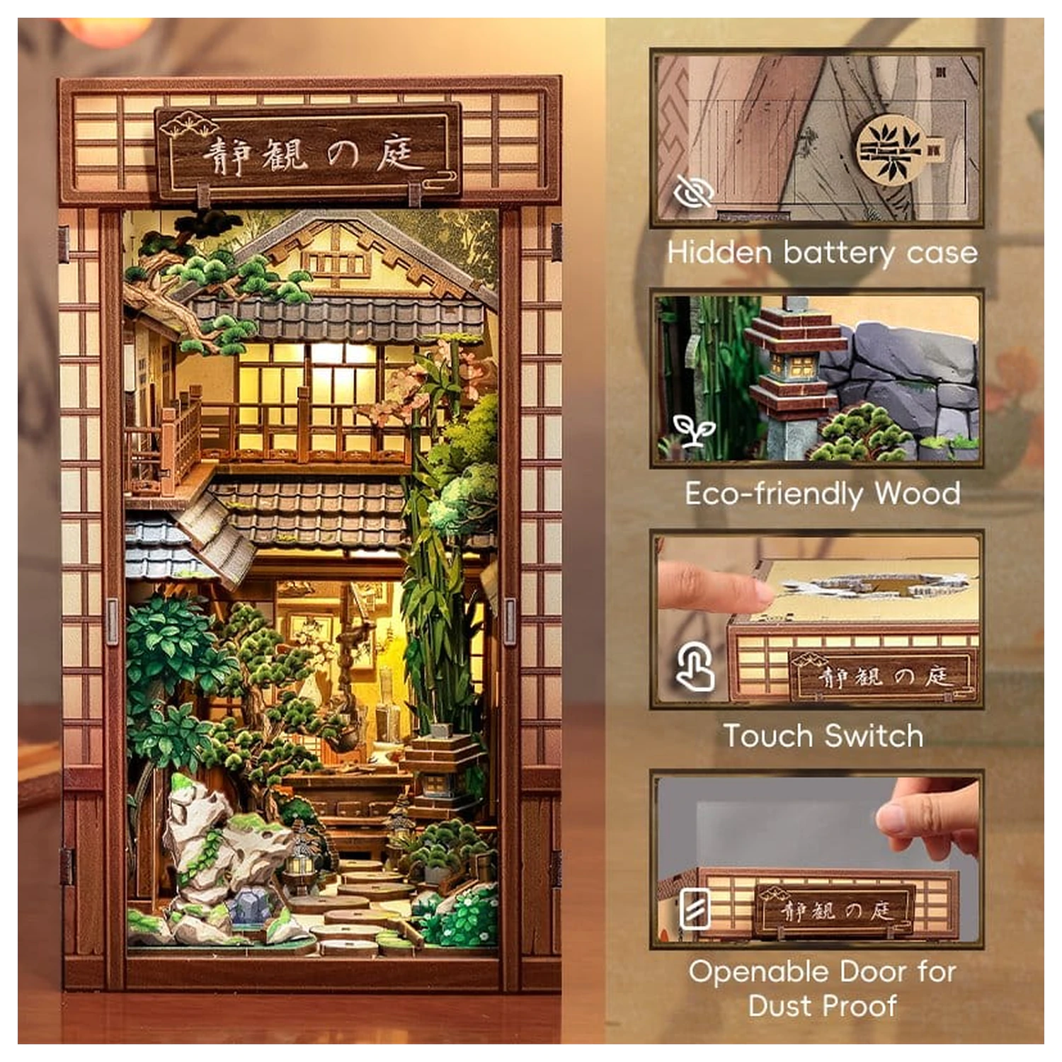 Book Nook Serene Courtyard 22 x 12 cm product photo