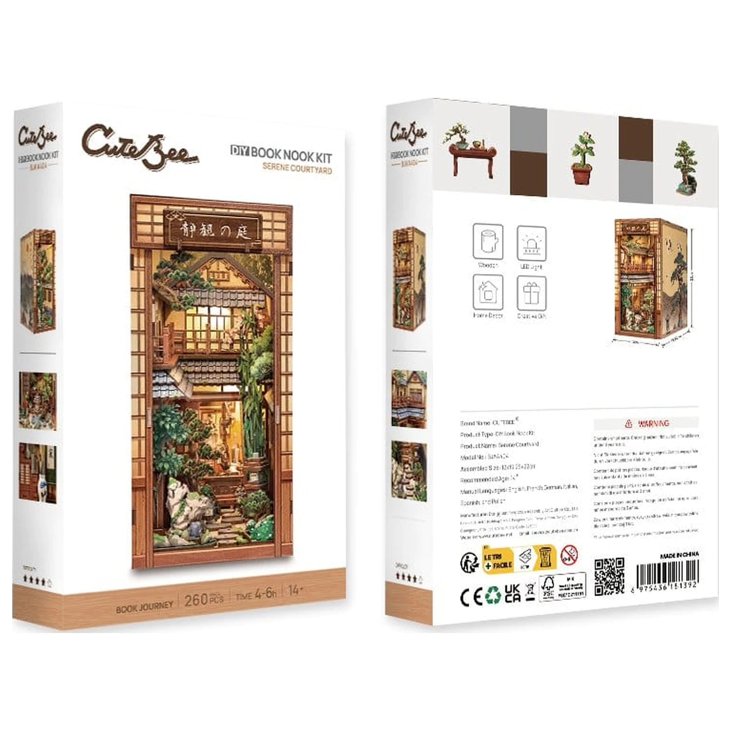 Book Nook Serene Courtyard 22 x 12 cm product photo