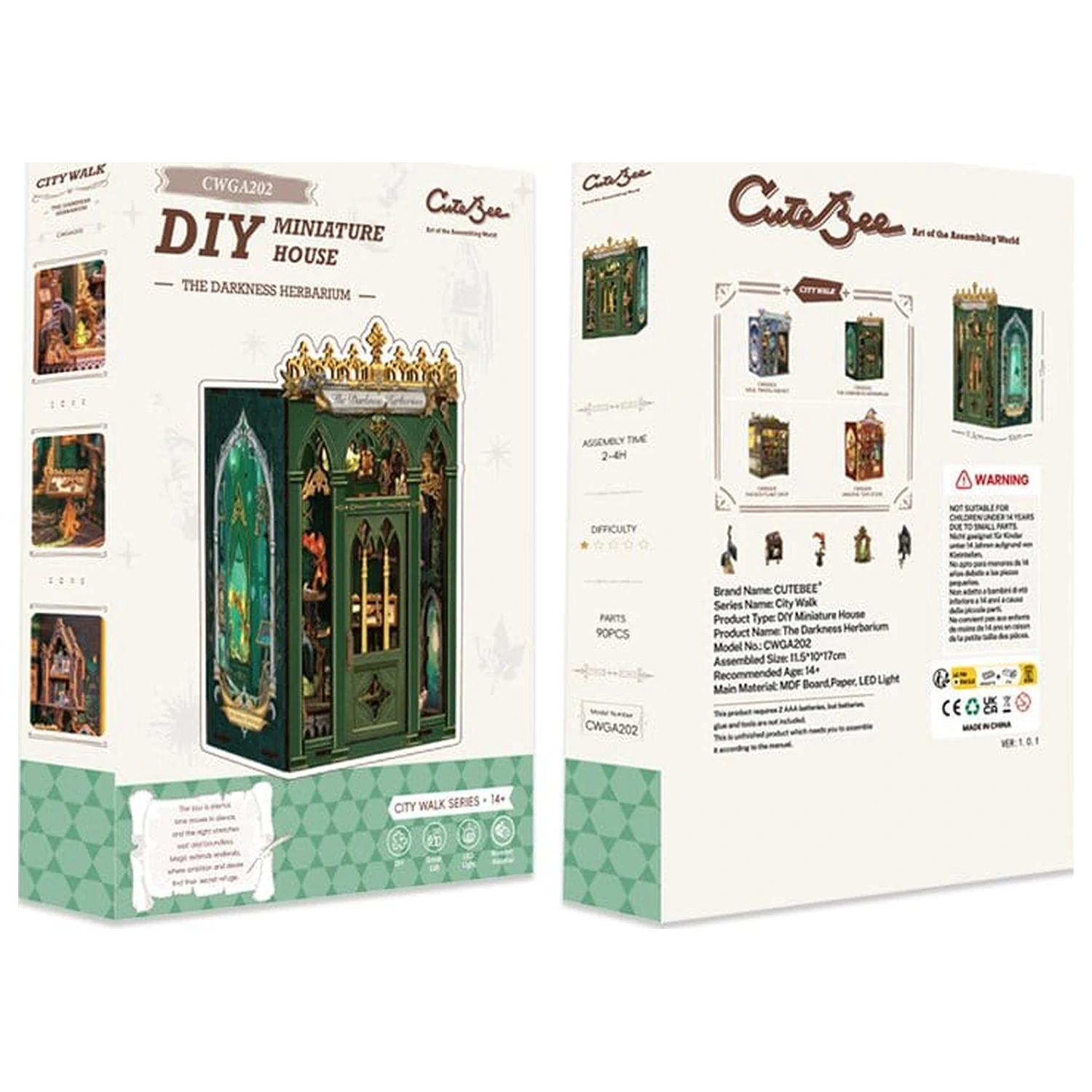 Book Nook The Darkness Herbarium 17 x 12 cm  product photo