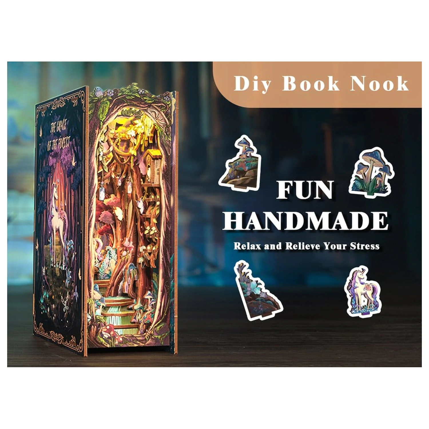 Book Nook The Grace of Forest 22 x 8 cm    product photo