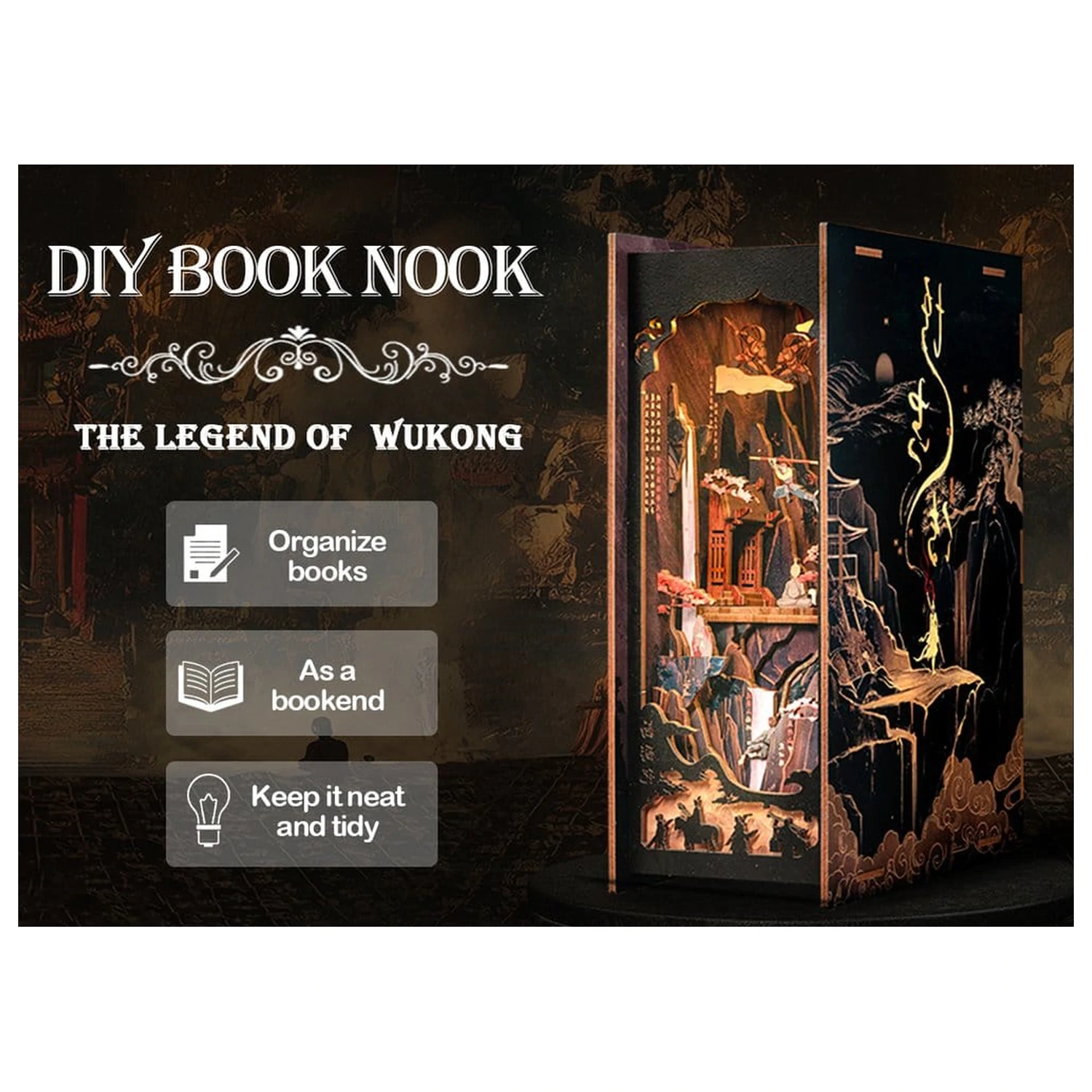 Book Nook The Legend of Wukong 22 x 8 cm    product photo