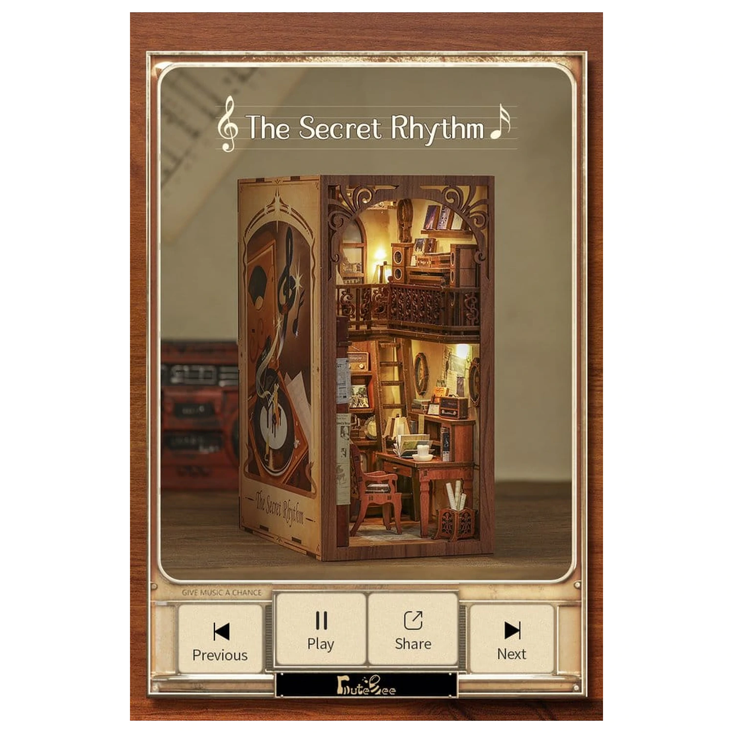 Book Nook The Secret Rhythm 23 x 11 cm   product photo