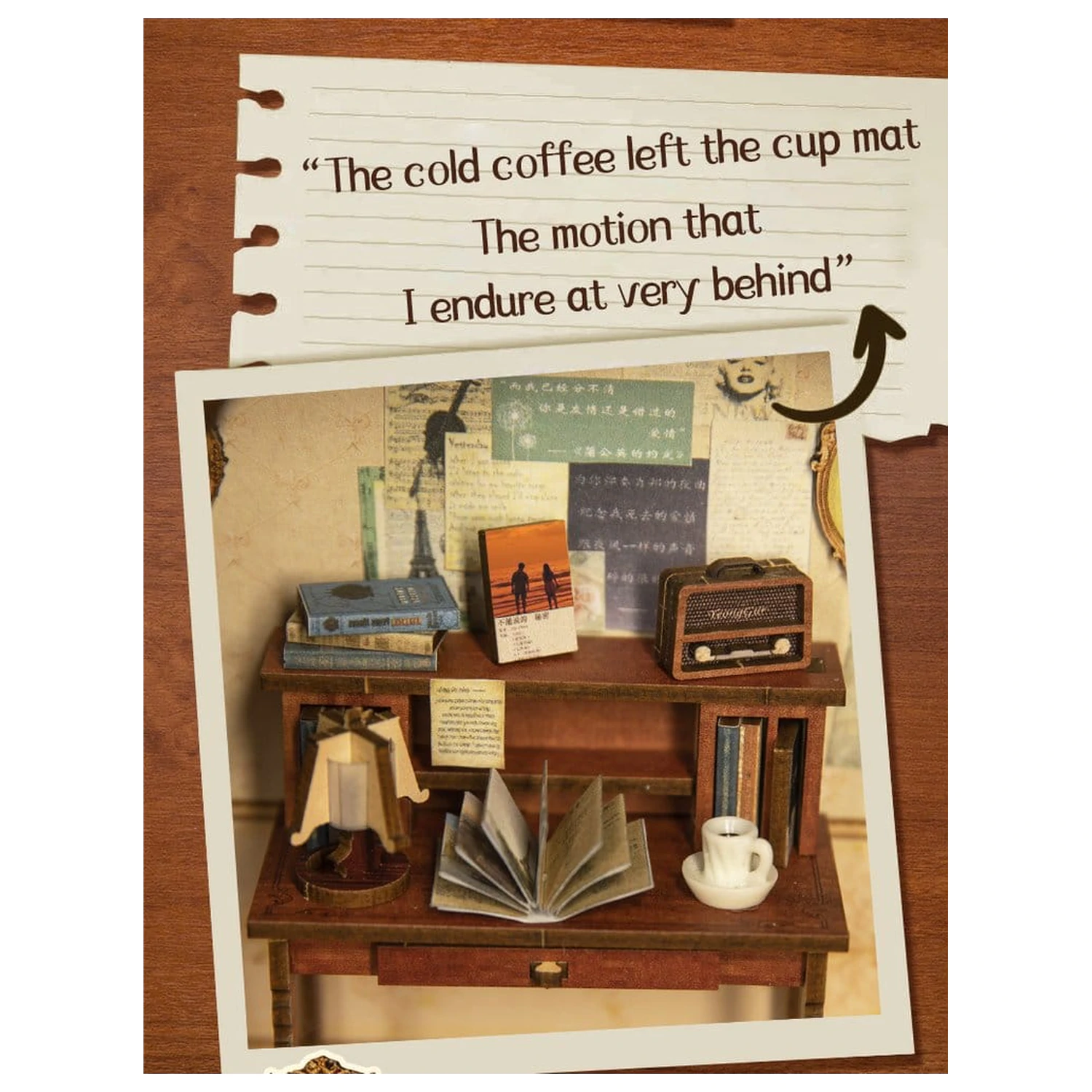 Book Nook The Secret Rhythm 23 x 11 cm   product photo
