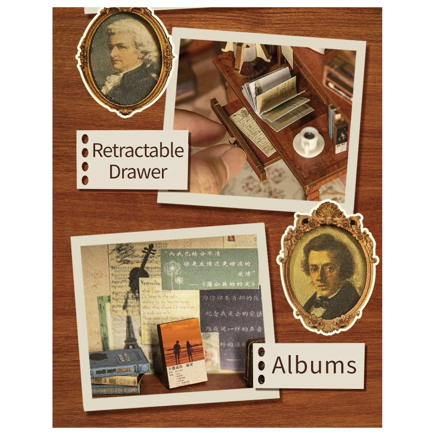 Book Nook The Secret Rhythm 23 x 11 cm   product photo
