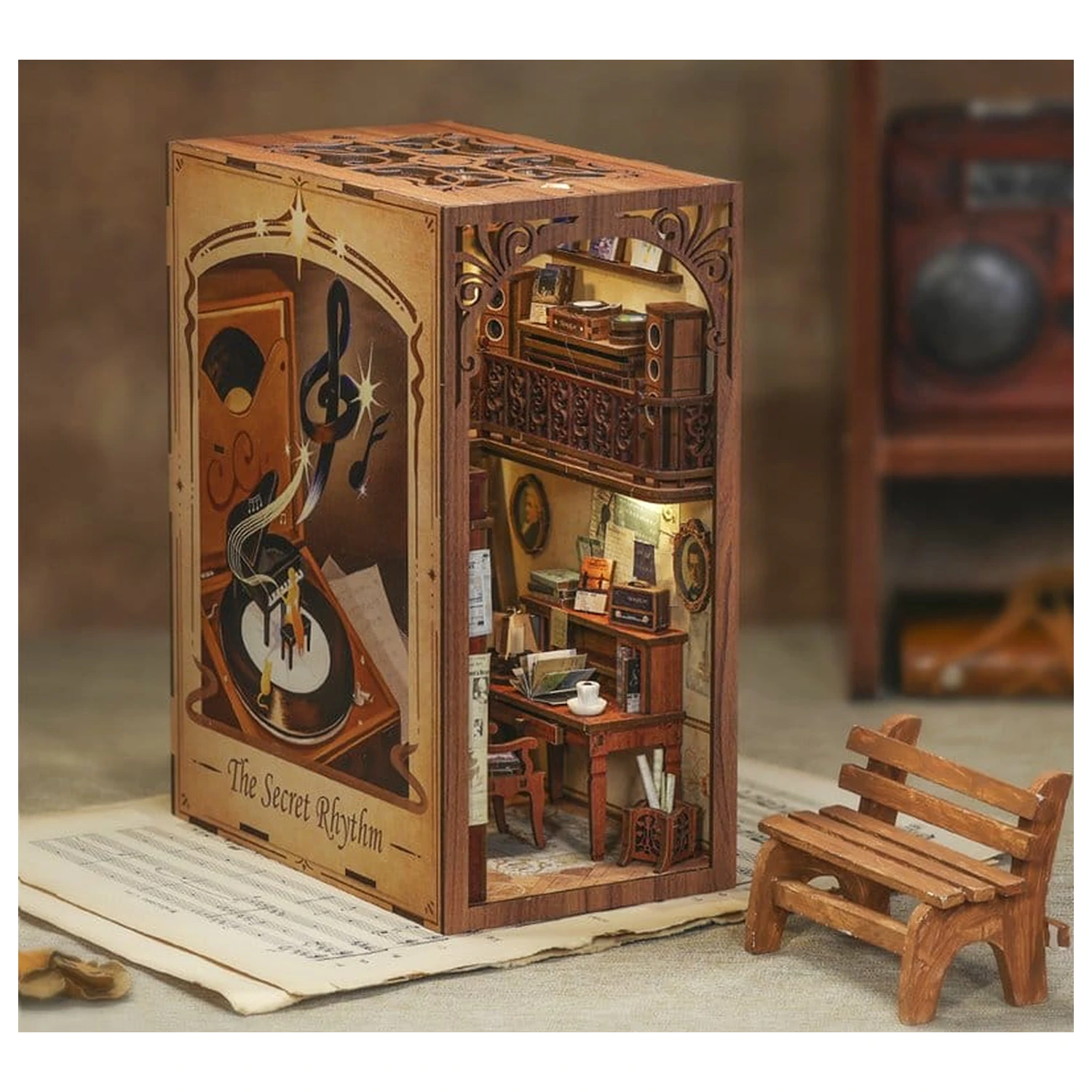 Book Nook The Secret Rhythm 23 x 11 cm   product photo