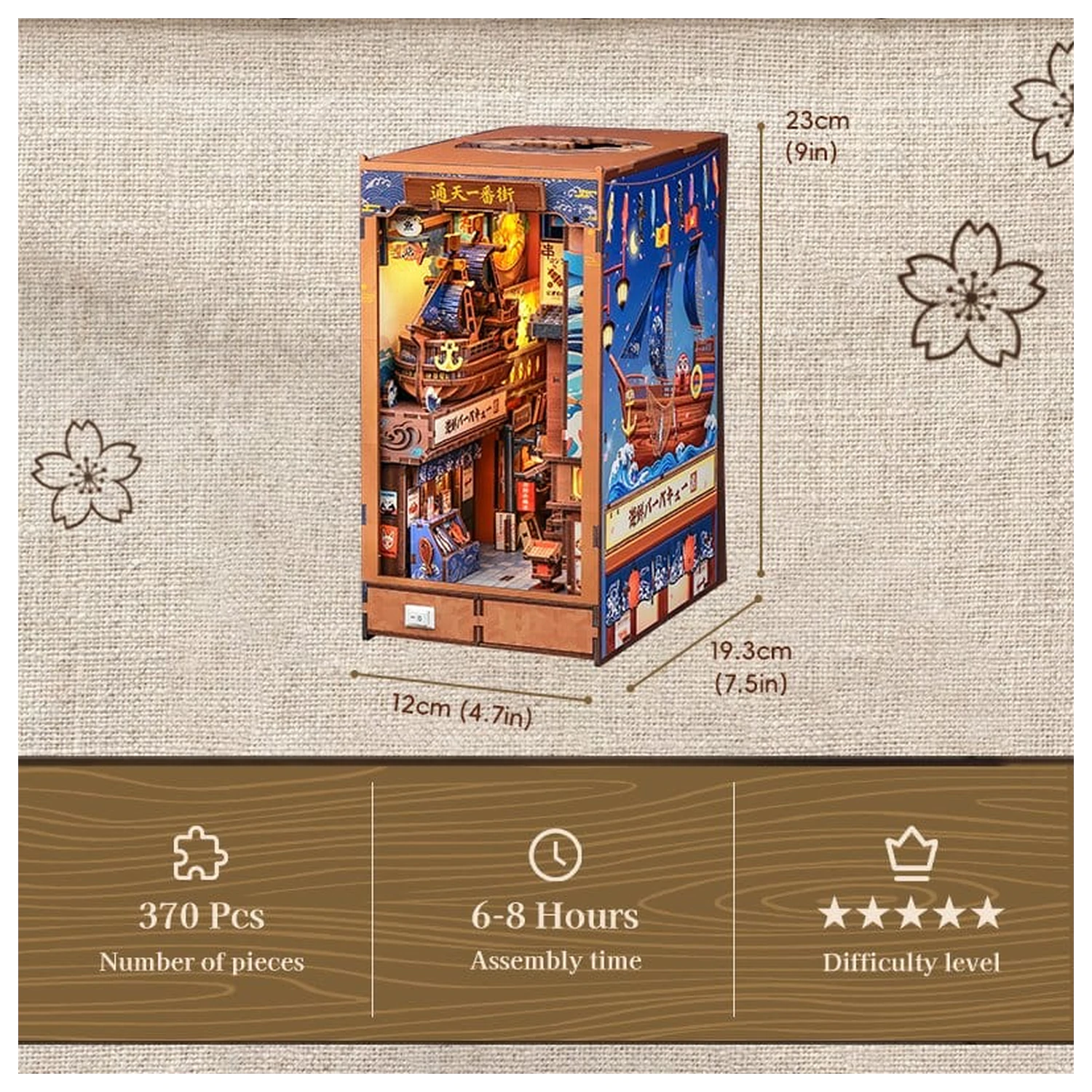 Book Nook Tsutenkaku Ichiban Street 23 x 12 cm product photo