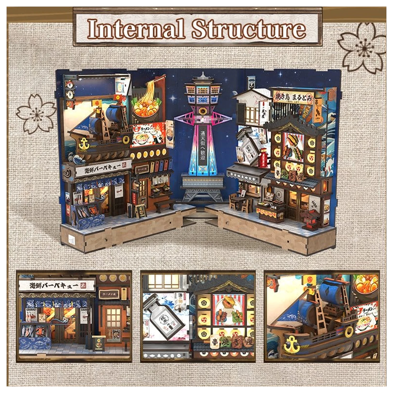 Book Nook Tsutenkaku Ichiban Street 23 x 12 cm product photo
