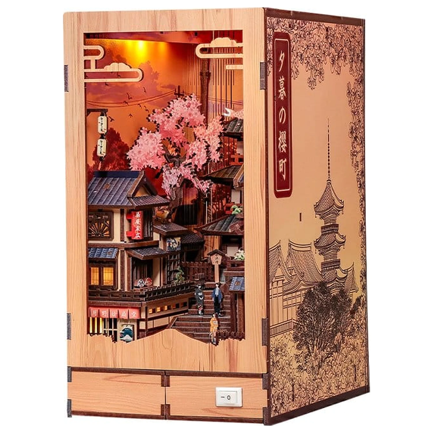 Book Nook Twilight Sakura Path 23 x 12 cm product photo