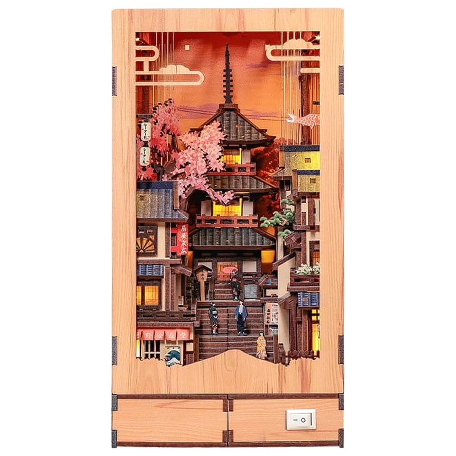 Book Nook Twilight Sakura Path 23 x 12 cm product photo