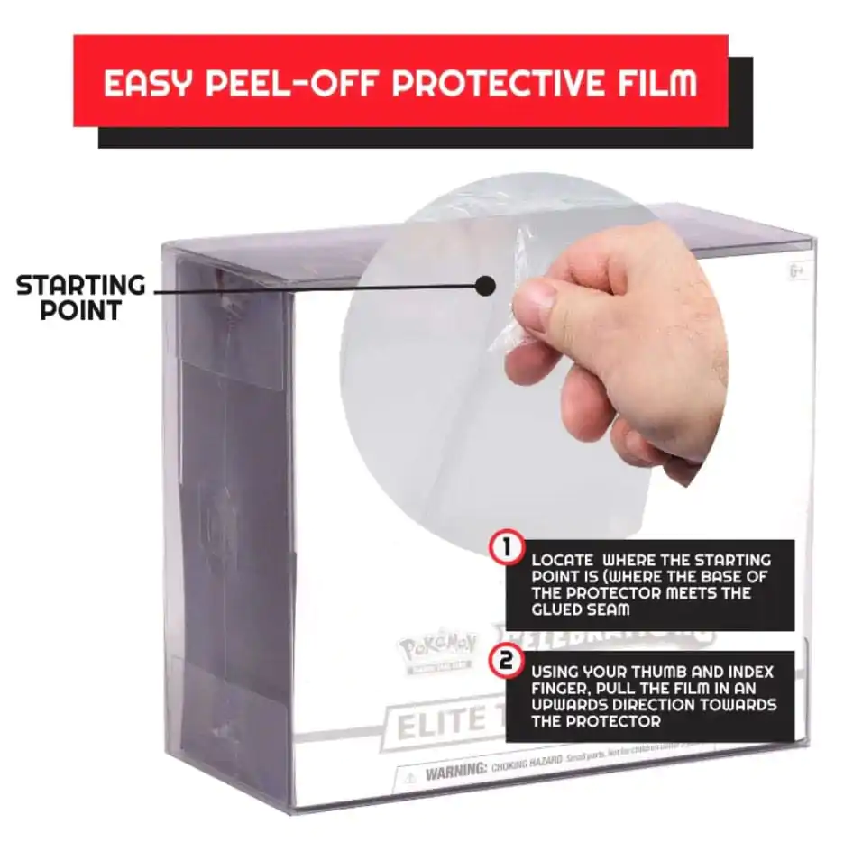 PET Protectors 5-Pack for Booster Boxes / Elite Trainer Boxes Ver. 2 product photo