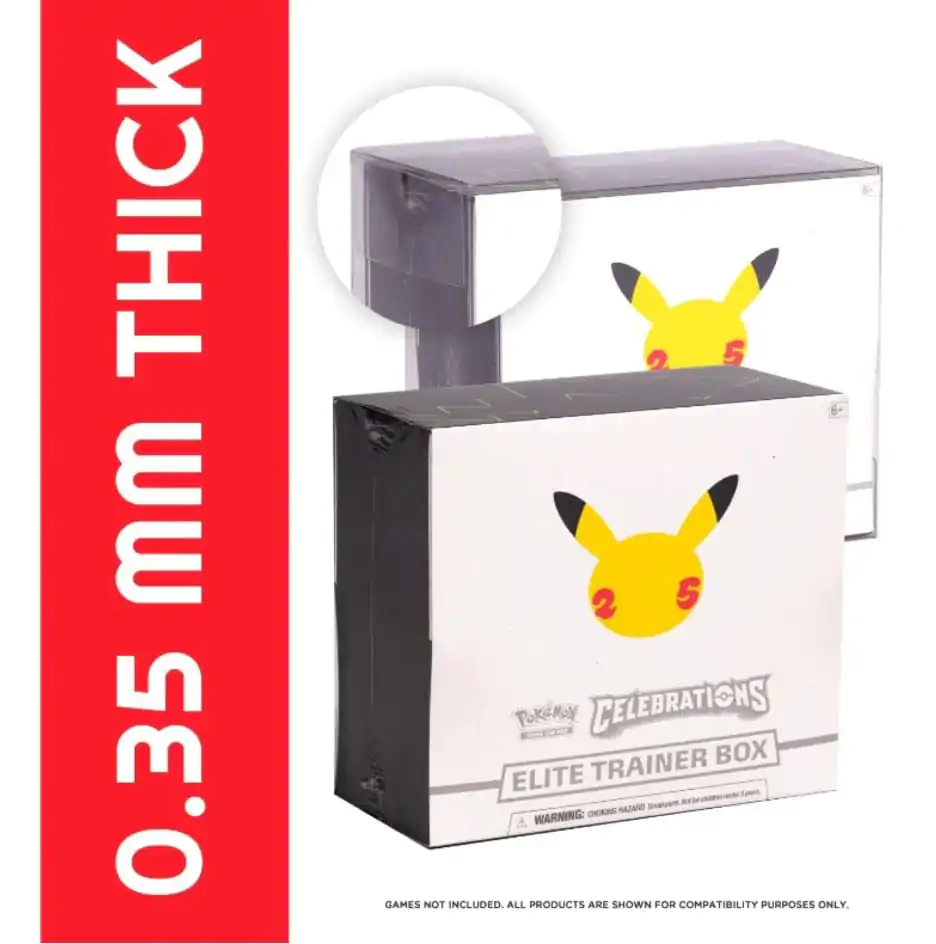 PET Protectors 5-Pack for Booster Boxes / Elite Trainer Boxes Ver. 2 product photo
