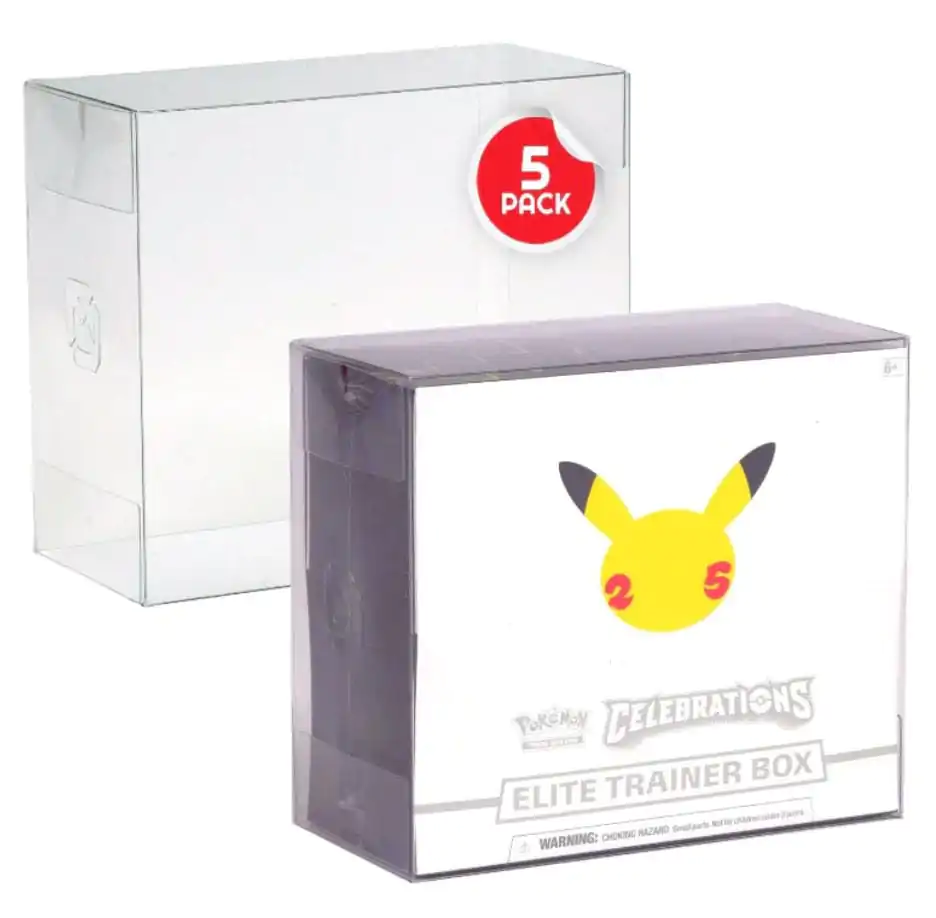 PET Protectors 5-Pack for Booster Boxes / Elite Trainer Boxes Ver. 2 product photo