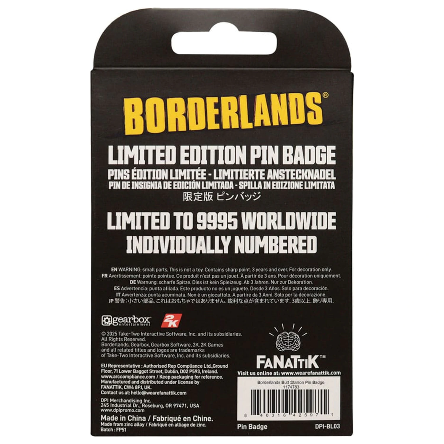 Borderlands Pin Badge Butt Stallion Limited Edition  product photo