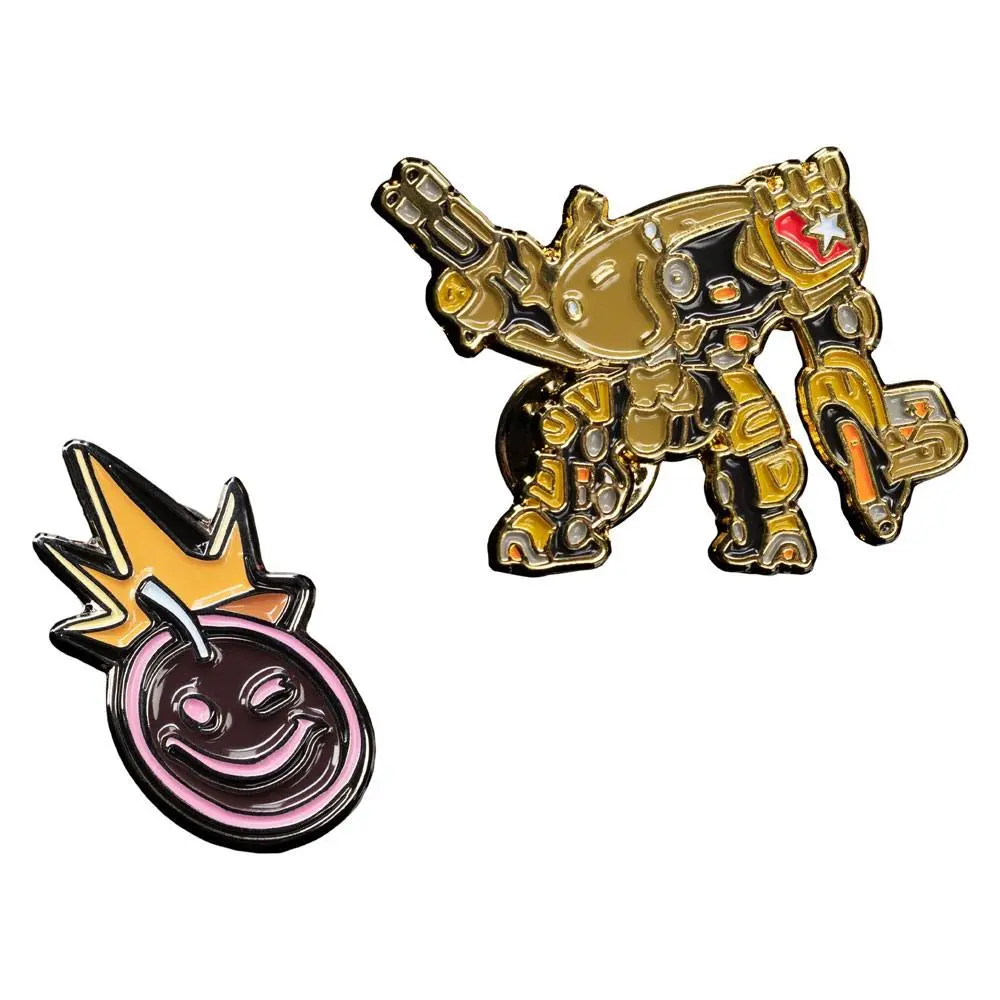 Borderlands Collectors Pins 2-Pack Iron Bear &amp; Borderlands Smiley product photo