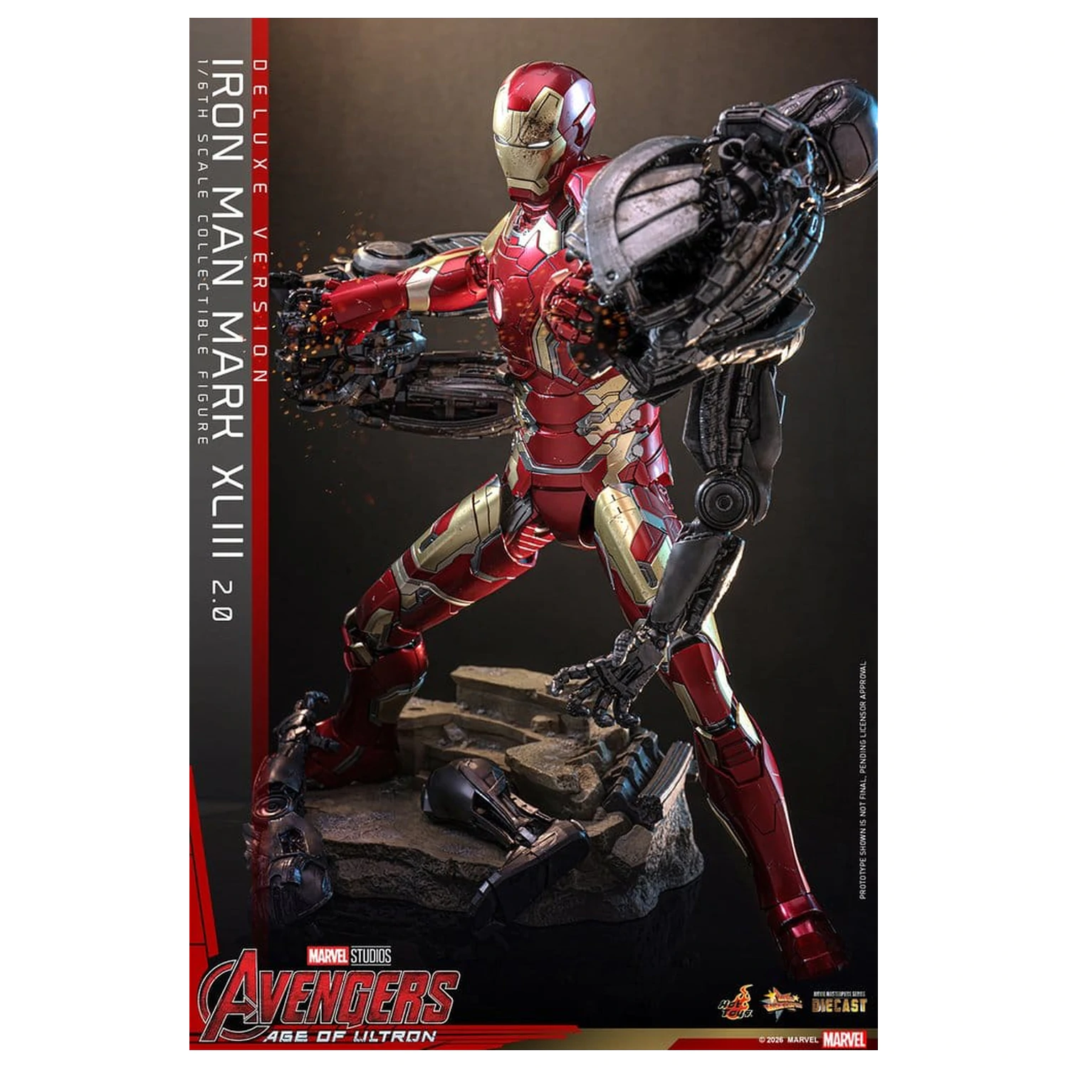 Avengers: Age of Ultron Movie Masterpiece Diecast Action Figure 1/6 Iron Man Mark XLIII (2.0) (Deluxe Version) 32 cm product photo