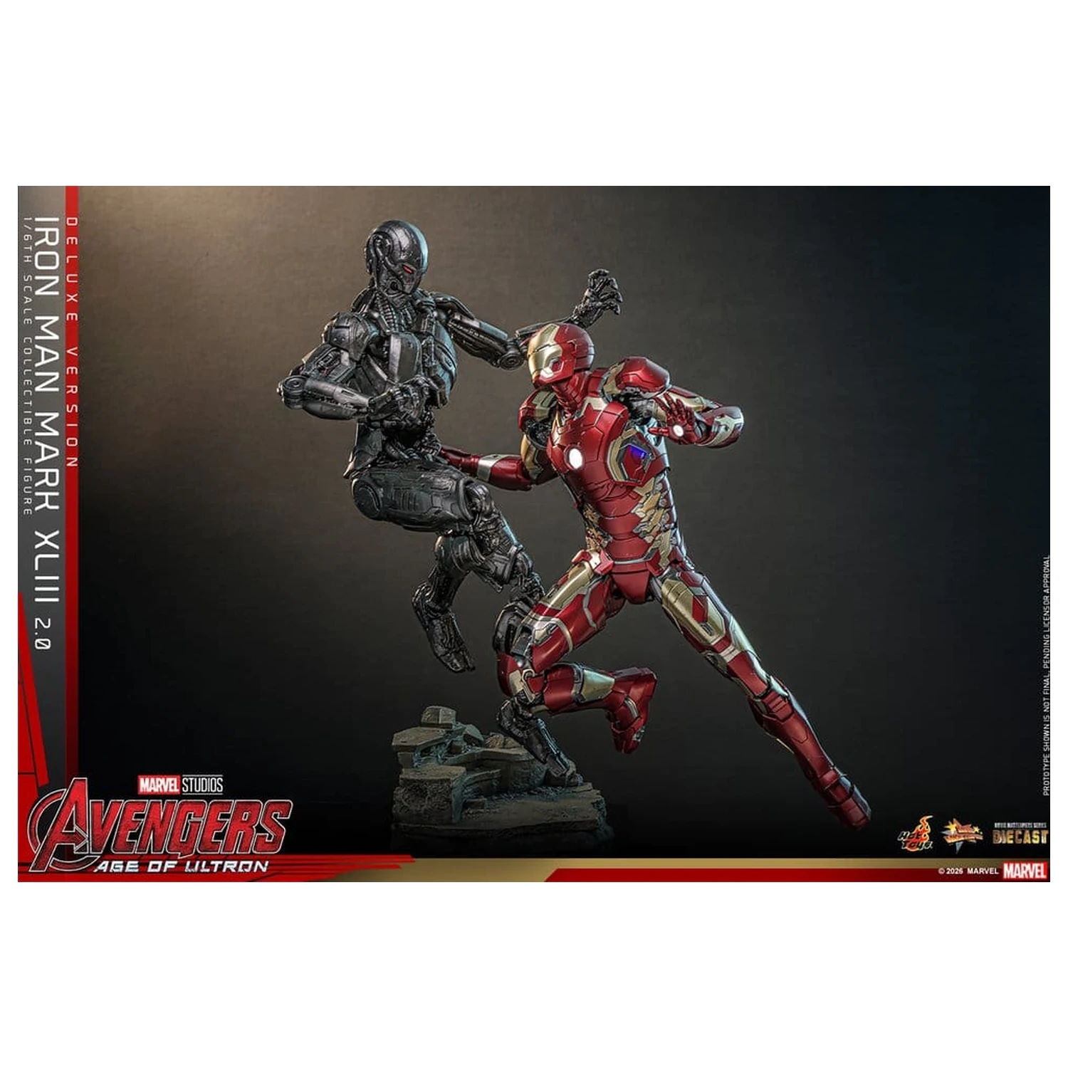 Avengers: Age of Ultron Movie Masterpiece Diecast Action Figure 1/6 Iron Man Mark XLIII (2.0) (Deluxe Version) 32 cm product photo