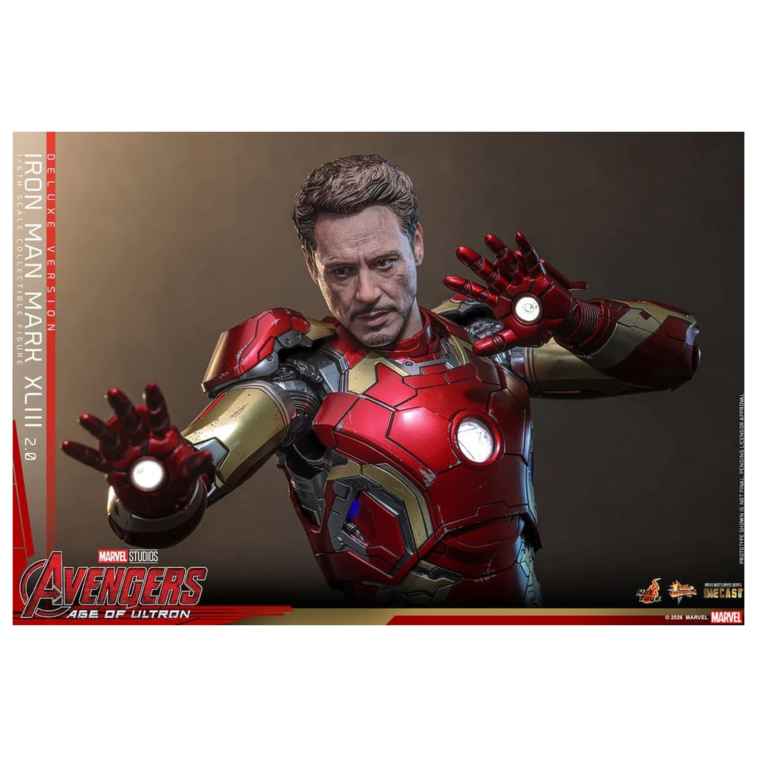Avengers: Age of Ultron Movie Masterpiece Diecast Action Figure 1/6 Iron Man Mark XLIII (2.0) (Deluxe Version) 32 cm product photo