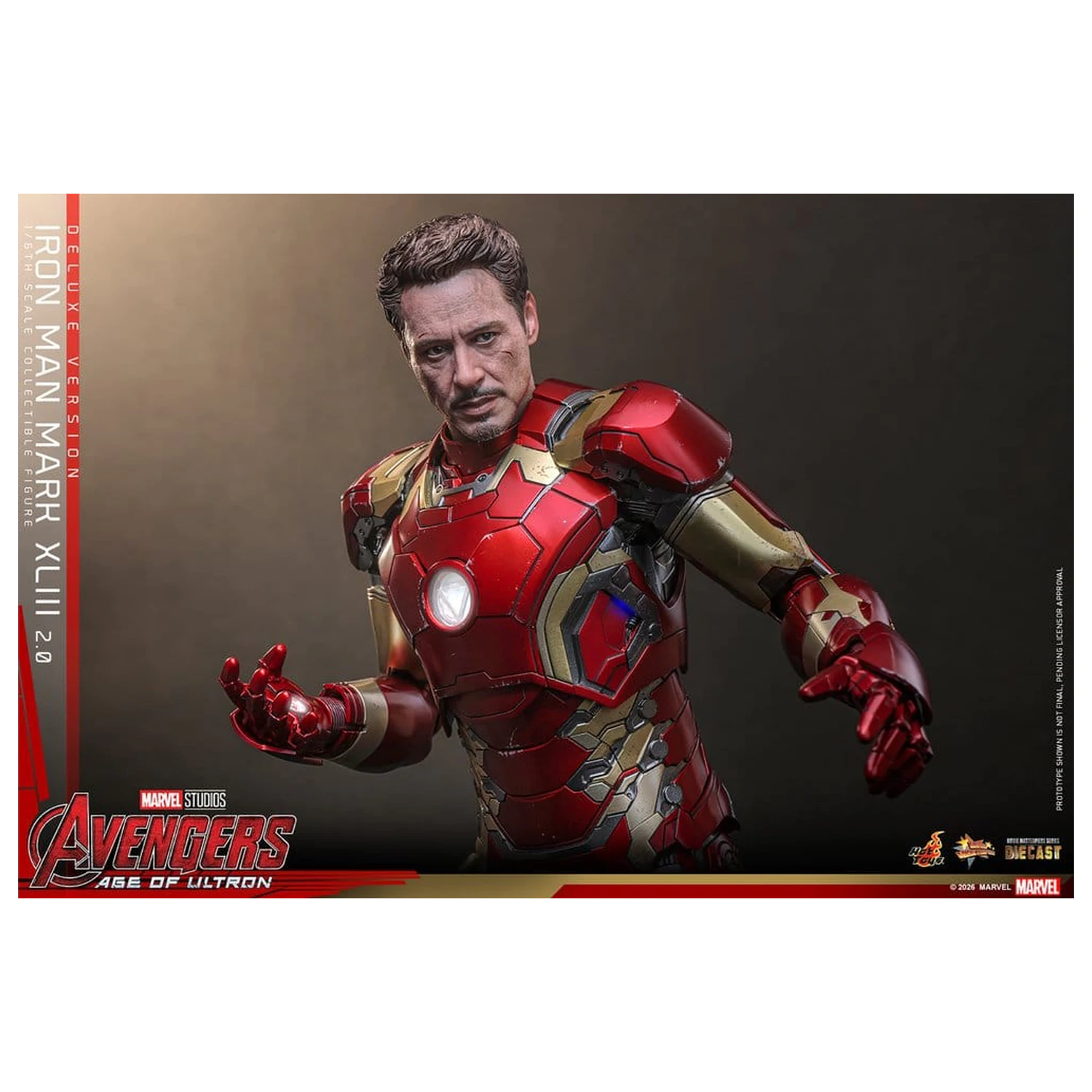 Avengers: Age of Ultron Movie Masterpiece Diecast Action Figure 1/6 Iron Man Mark XLIII (2.0) (Deluxe Version) 32 cm product photo
