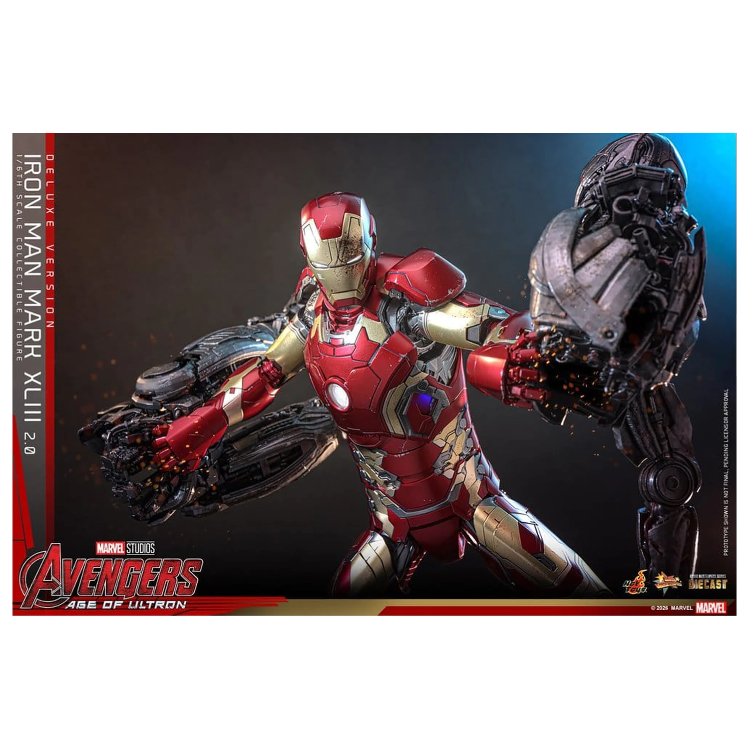 Avengers: Age of Ultron Movie Masterpiece Diecast Action Figure 1/6 Iron Man Mark XLIII (2.0) (Deluxe Version) 32 cm product photo