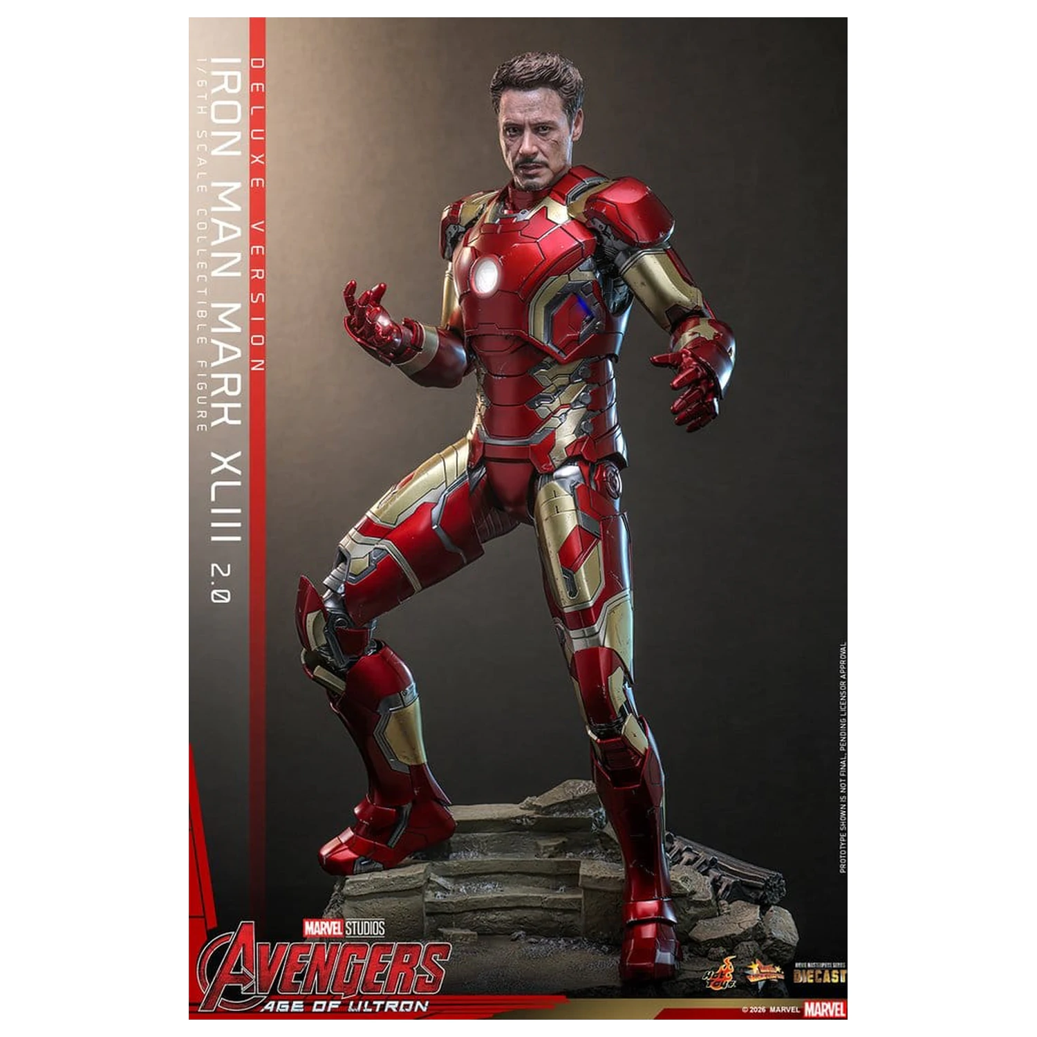 Avengers: Age of Ultron Movie Masterpiece Diecast Action Figure 1/6 Iron Man Mark XLIII (2.0) (Deluxe Version) 32 cm product photo