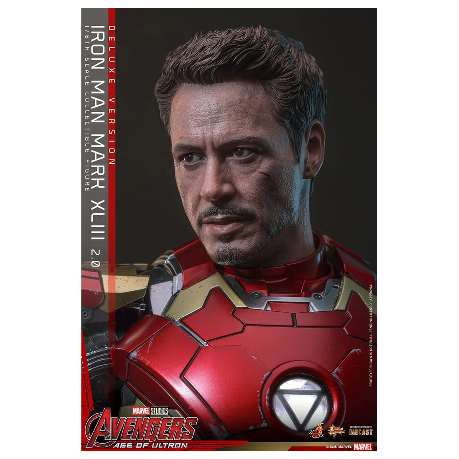 Avengers: Age of Ultron Movie Masterpiece Diecast Action Figure 1/6 Iron Man Mark XLIII (2.0) (Deluxe Version) 32 cm product photo