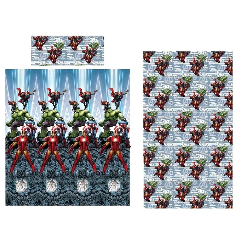 Avengers coral sheets set bed 90cm product photo