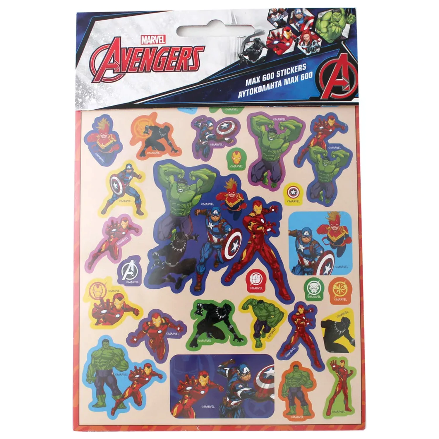 Avengers Best Team 600-piece sticker set product photo