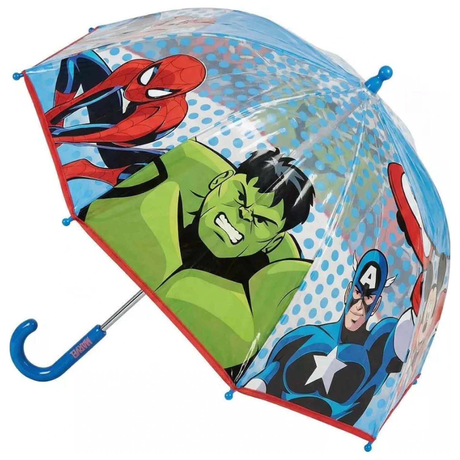 Avengers Dots Kids Transparent Umbrella product photo