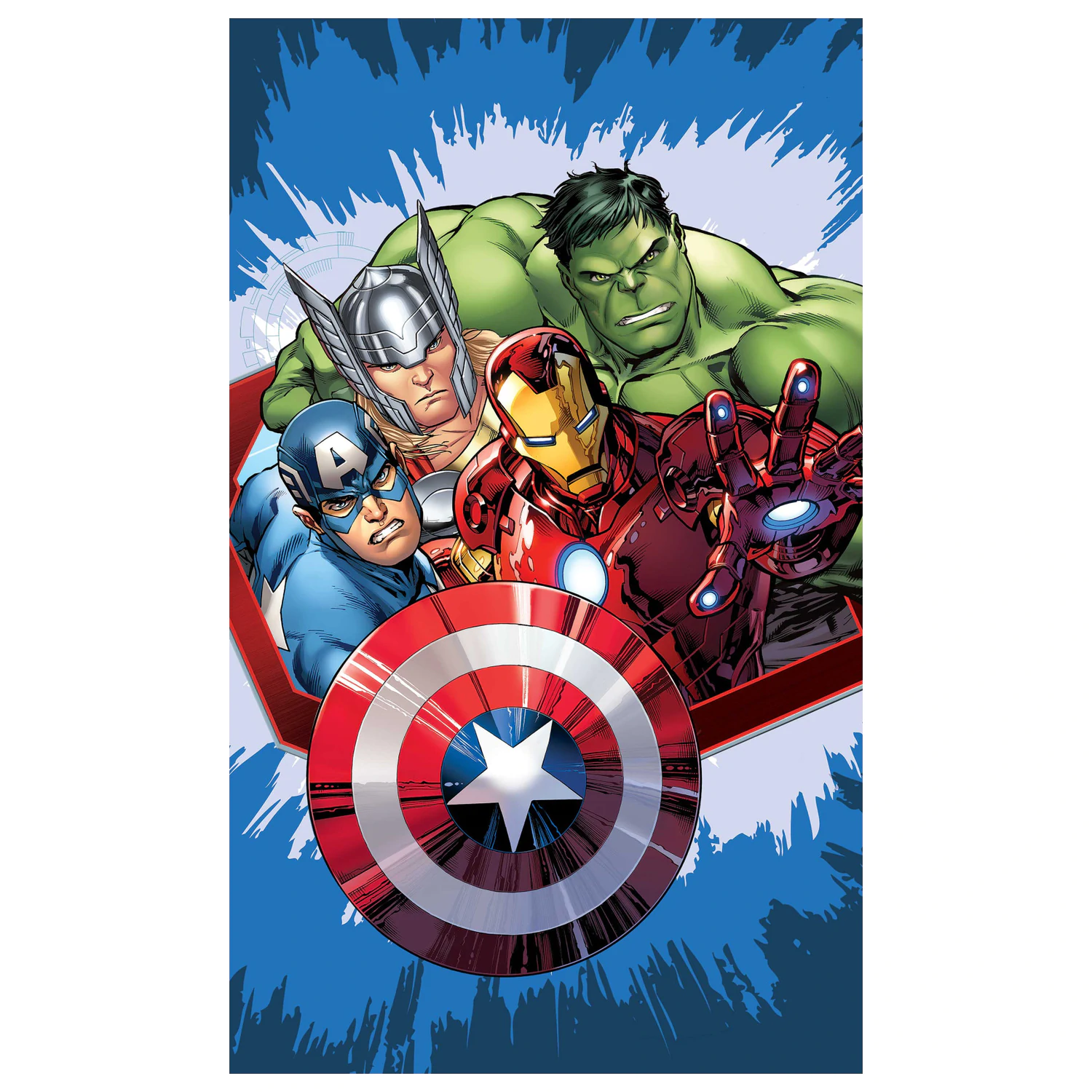Avengers Dynamic Heroes hand towel, face towel, towel product photo