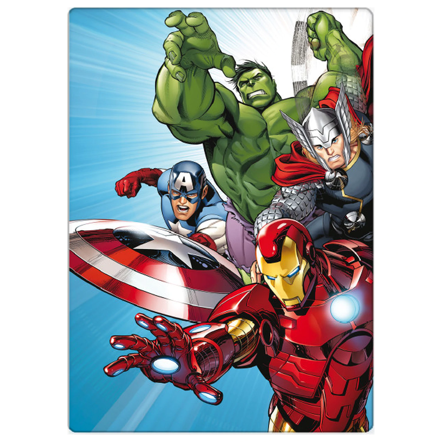 Avengers Light Blue Fleece Blanket product photo