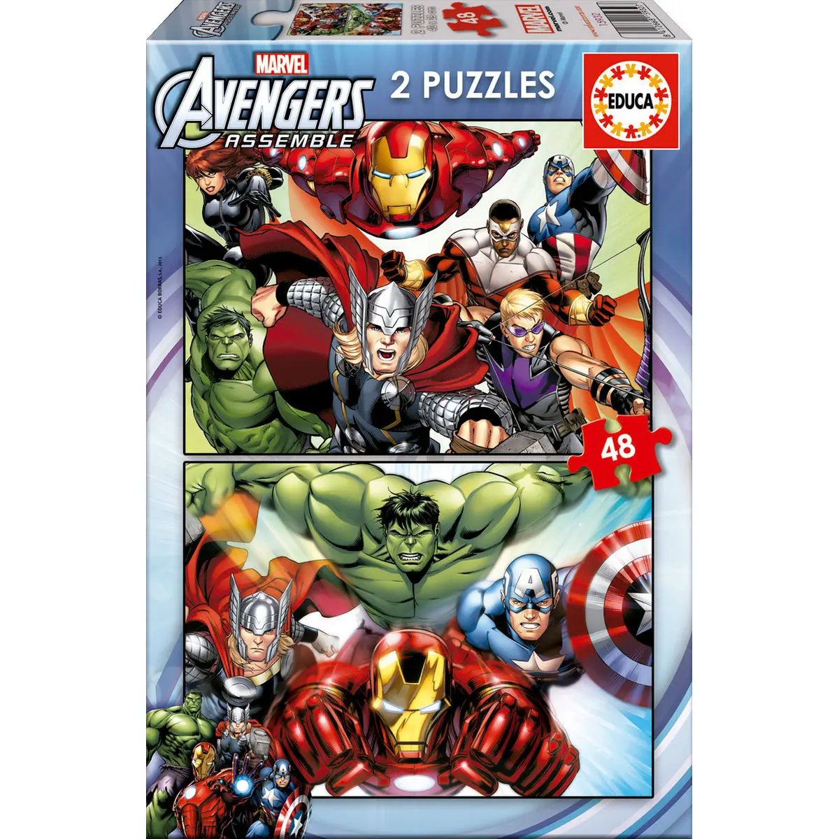 Marvel Avengers puzzle 2x48pcs termékfotó