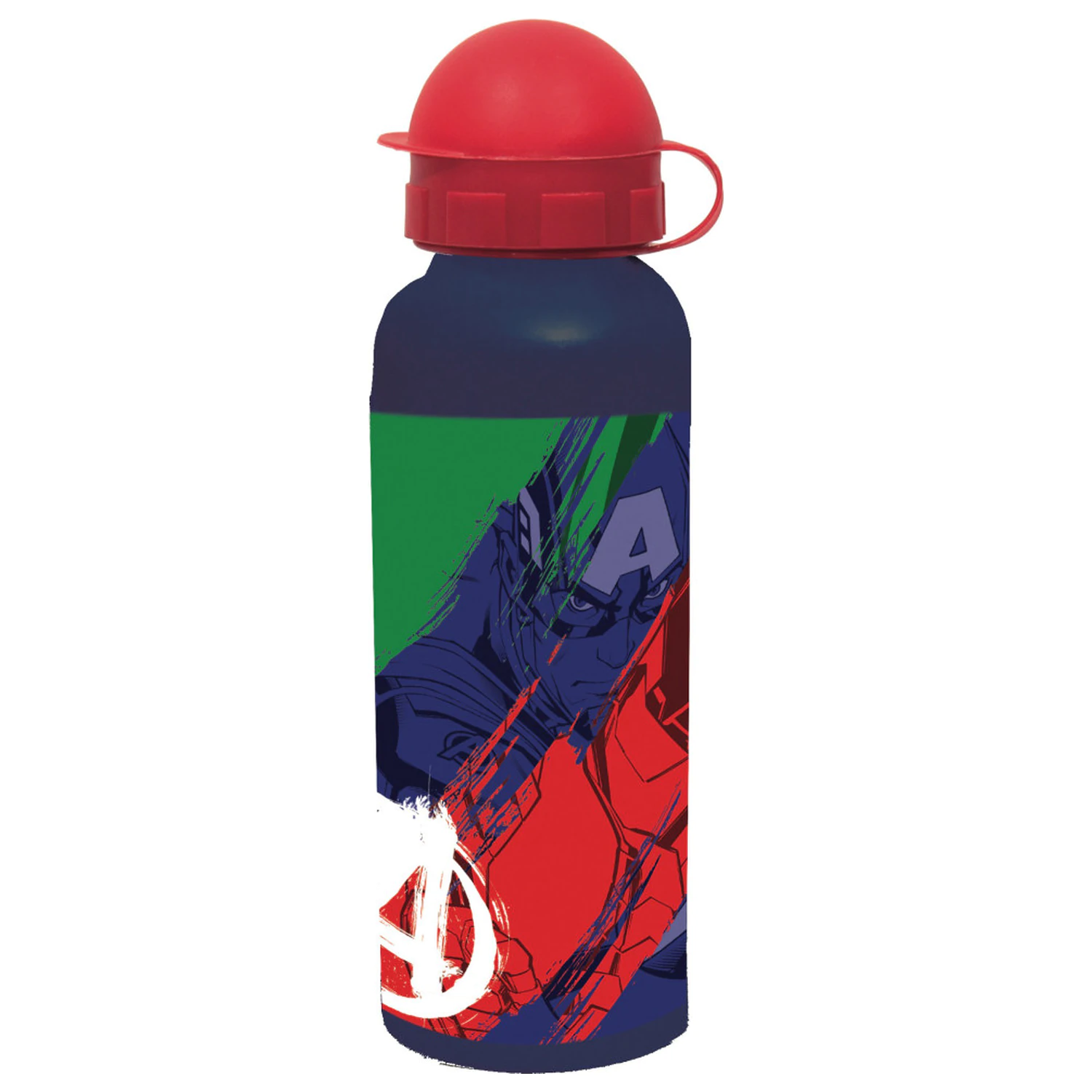 Avengers Multicolour aluminum water bottle with drinking cap 520 ml product photo