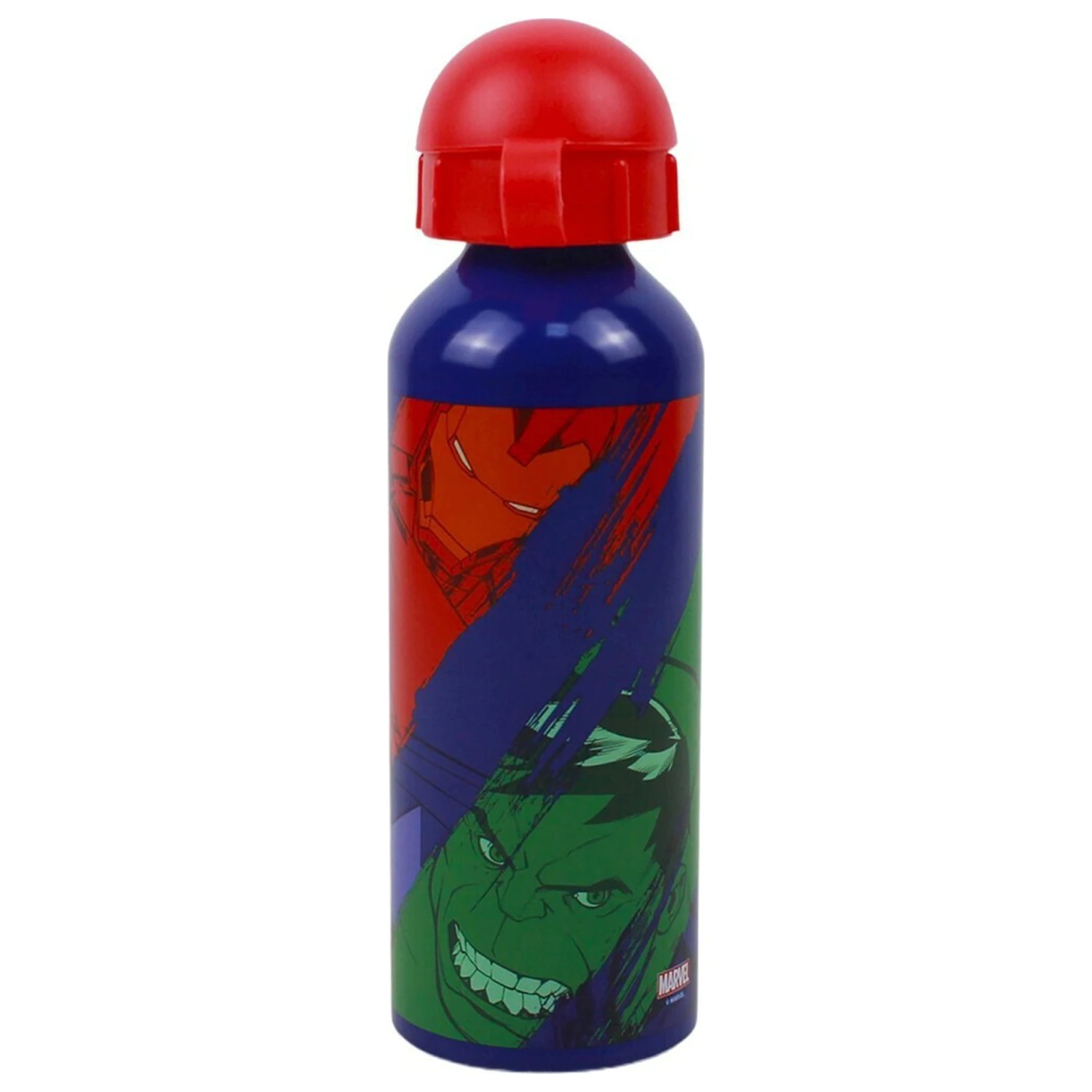 Avengers Multicolour aluminum water bottle with drinking cap 520 ml product photo