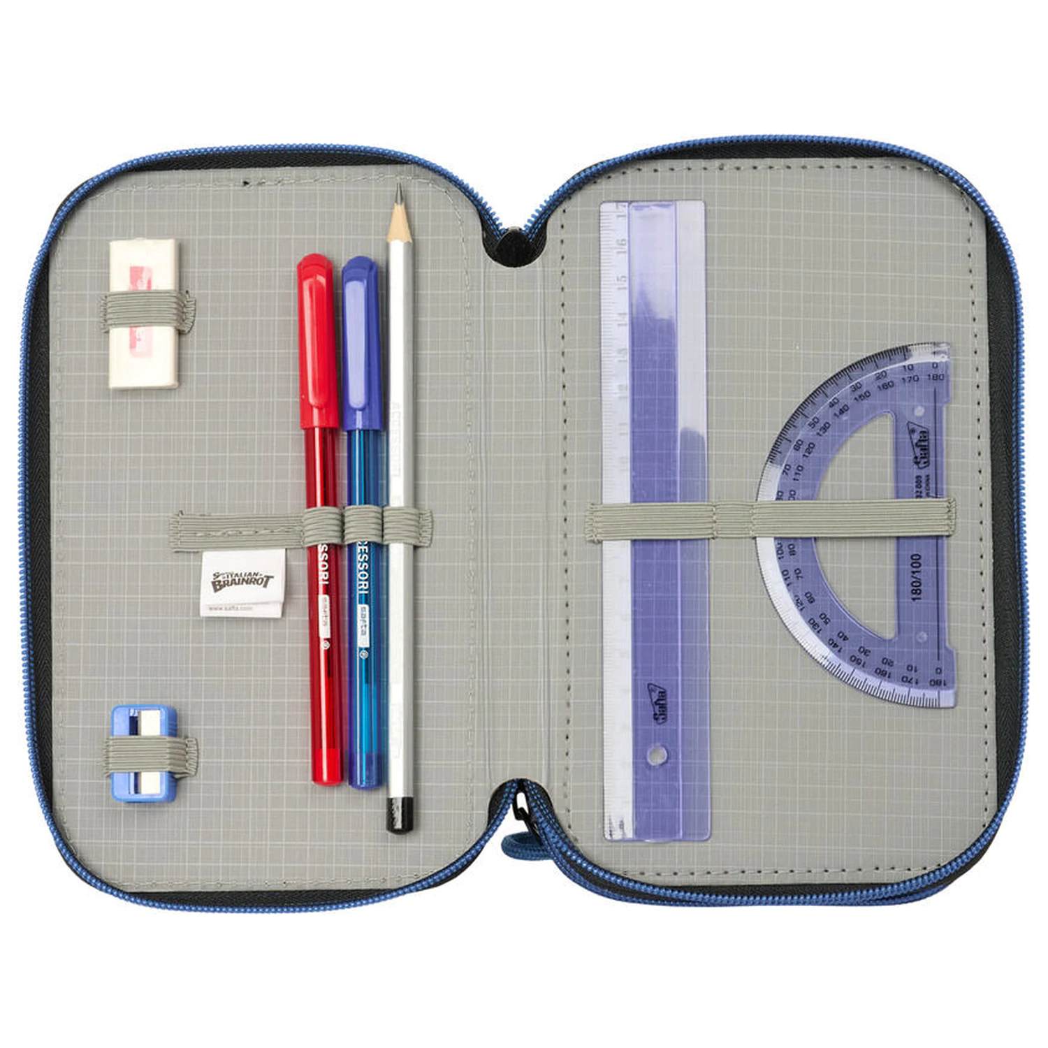 Brainrot triple pencil case 37pcs product photo