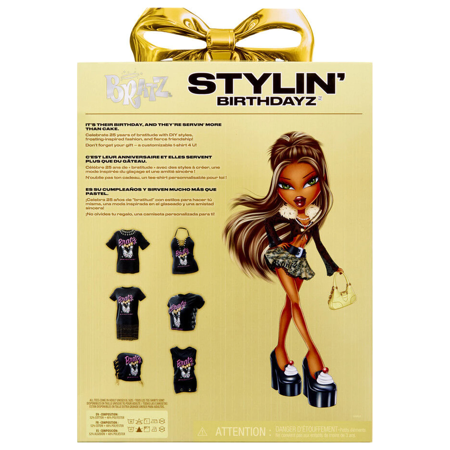 Bratz Stylin Birthday Sasha doll + t-shirt product photo