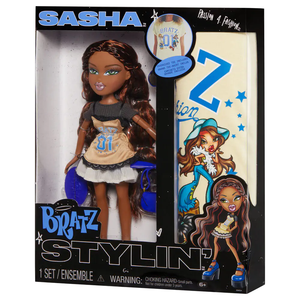 Bratz Stylin Sasha doll + t-shirt product photo