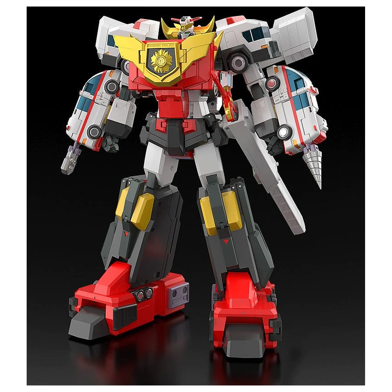 Brave Police J-Decker Action Figure The Gattai Duke Fire 25 cm product photo