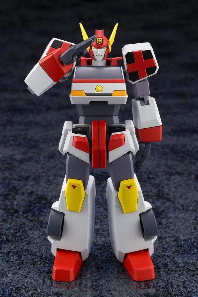 Brave Police J-Decker Plastic Model Kit Duke &amp; Fire Parts 11 cm product photo